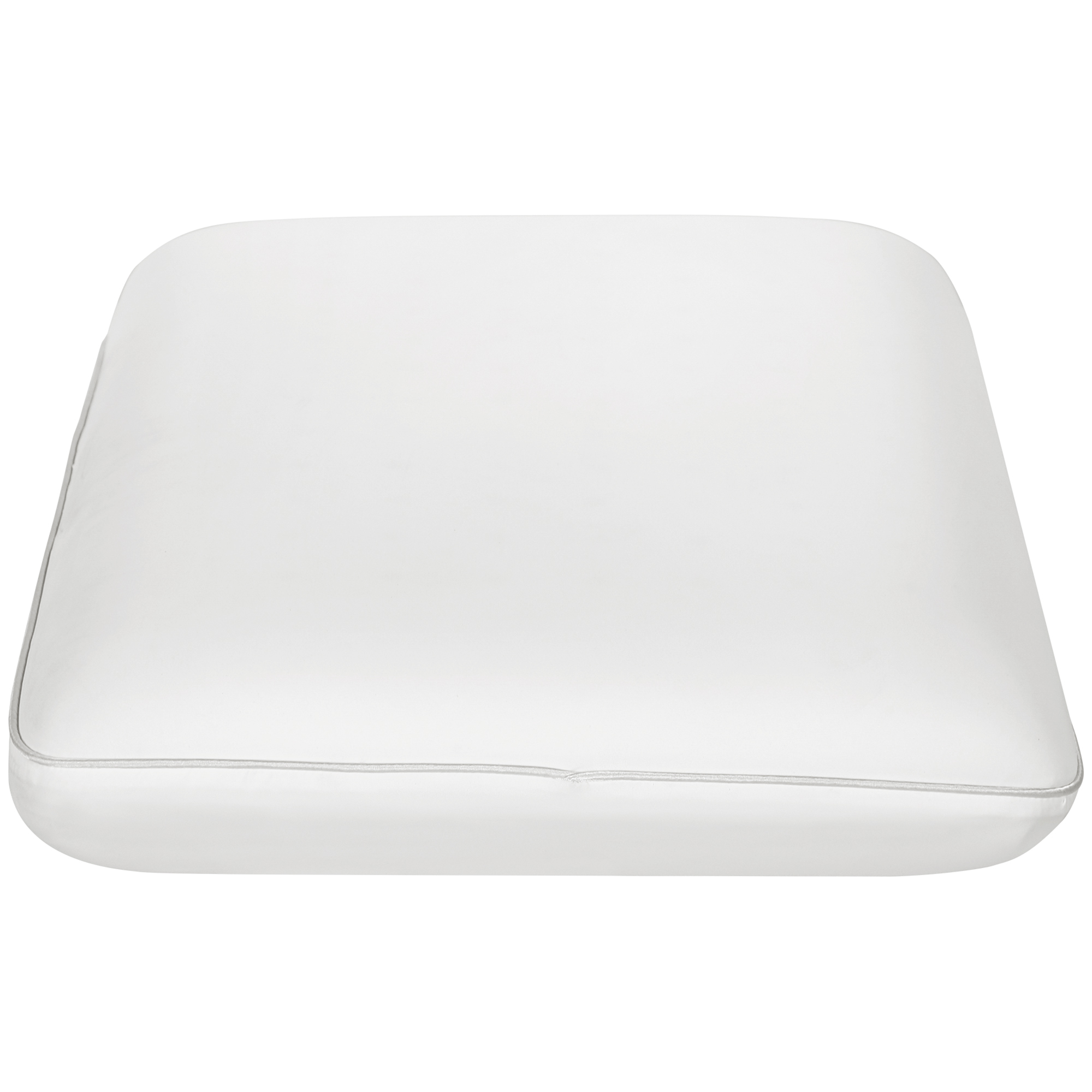 HOMCOM mäluvahust padi kaelatuetusega padi eemaldatava kattega ergonoomiline 60 x 40 cm kreemikasvalge