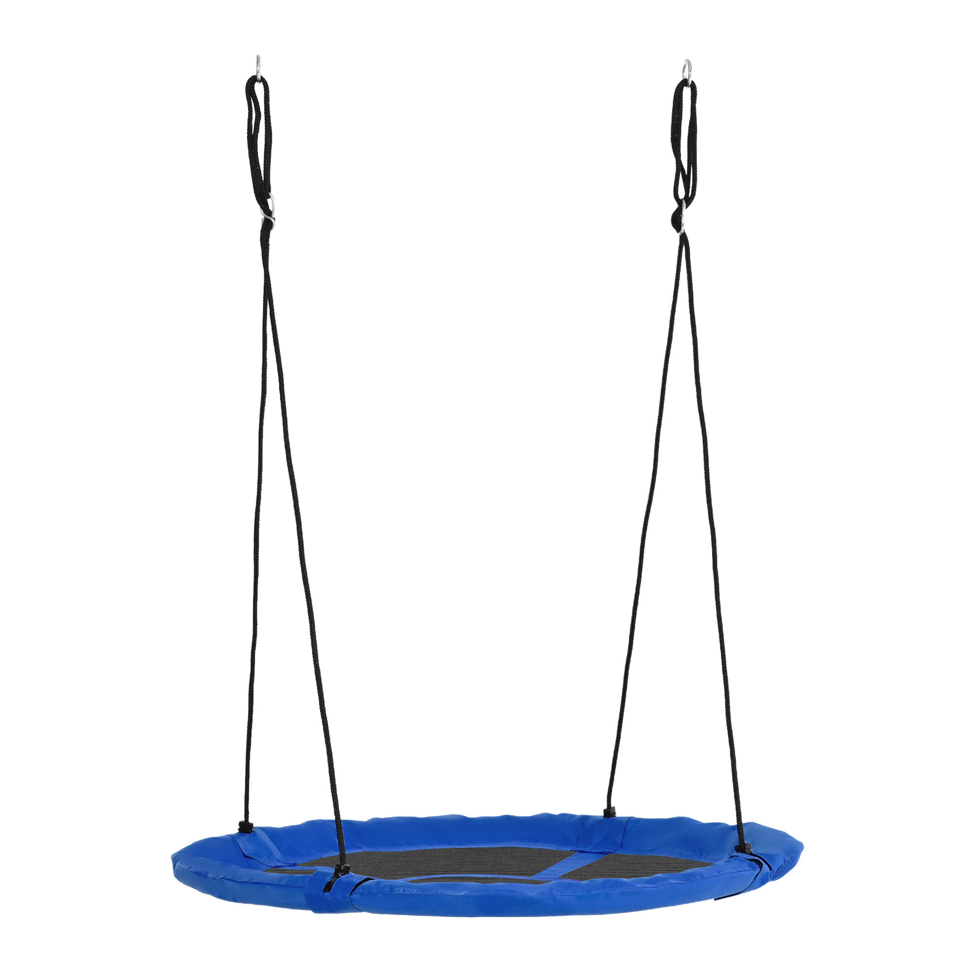 Outsunny Nest kiik ilmastikukindel kuni 100 kg pikkusega reguleeritavad köied Φ110 cm sinine