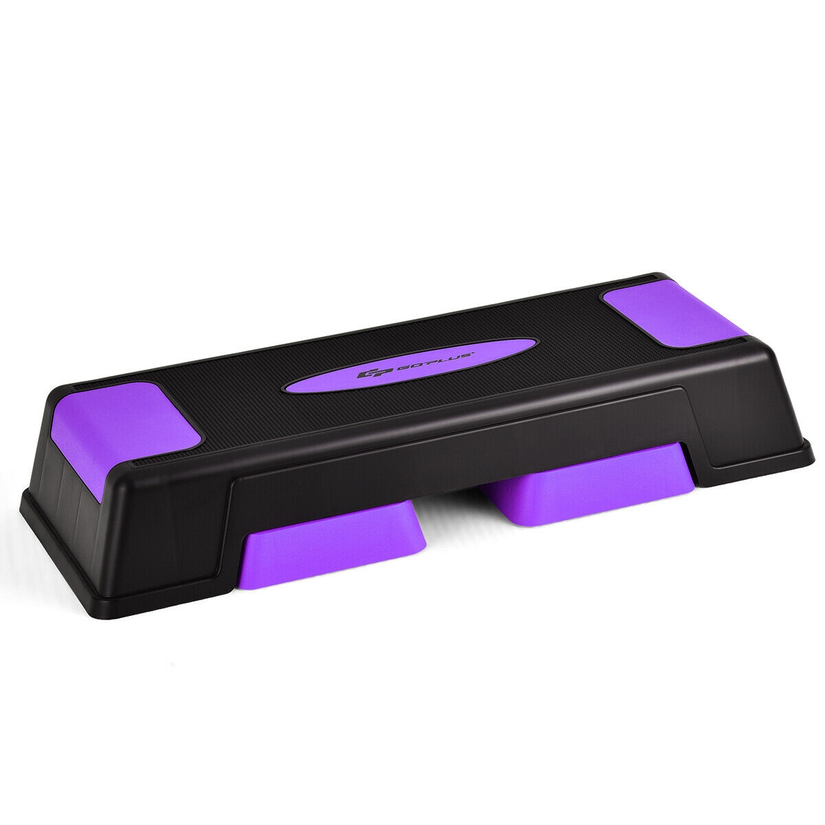 Aerobinen stepper-harjoituslaite säädettävällä korkeudella 12,5-18,5 cm - violetti