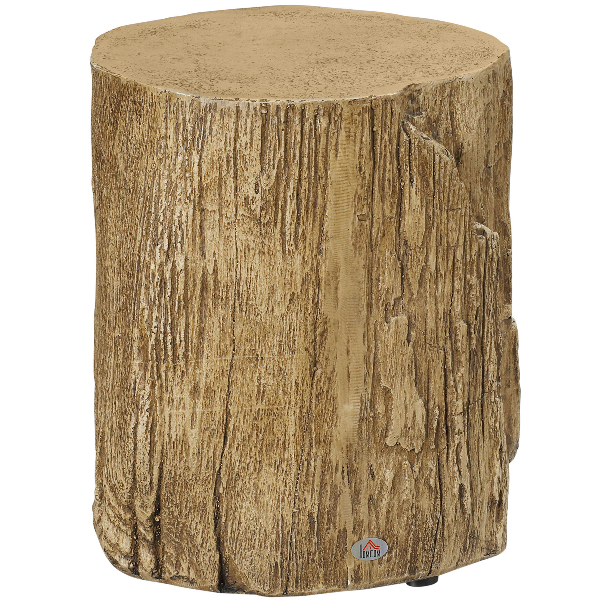 Kantokuvioinen sivupöytä, säädettävät jalat, 37 cm x 37 cm x 43 cm, betoninruskea