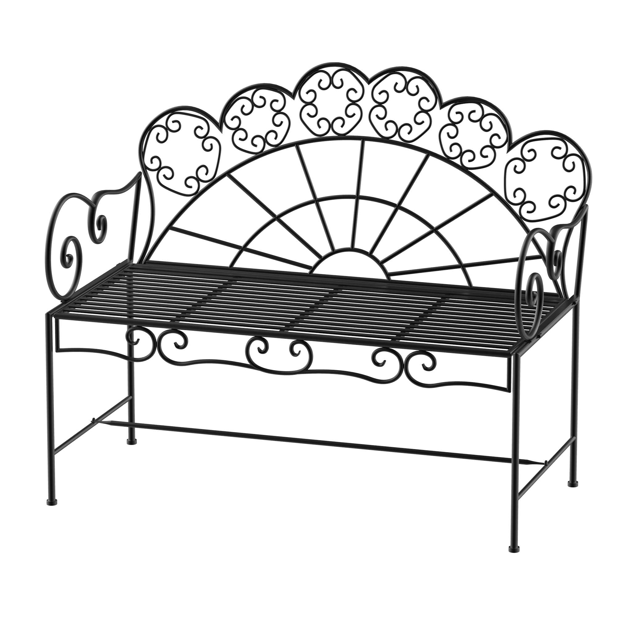 2-kohaline aiapink vastupidav roostevaba pargipink aiamööbel terrassile aeda ja üldiseks õuealaks 107 cm x 55 5 cm x 90