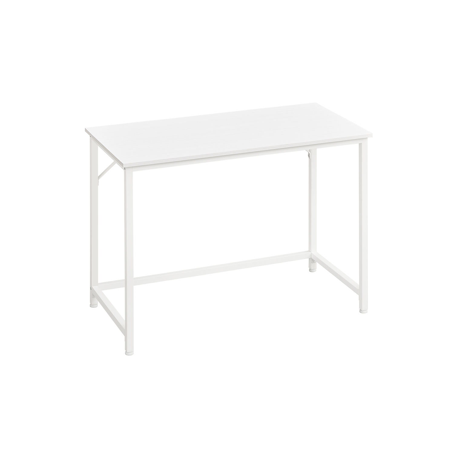 Kirjutuslaud ja arvutilaud kitsas kontorilaud 100 x 50 x 75 cm metallraam tööstuslik disain