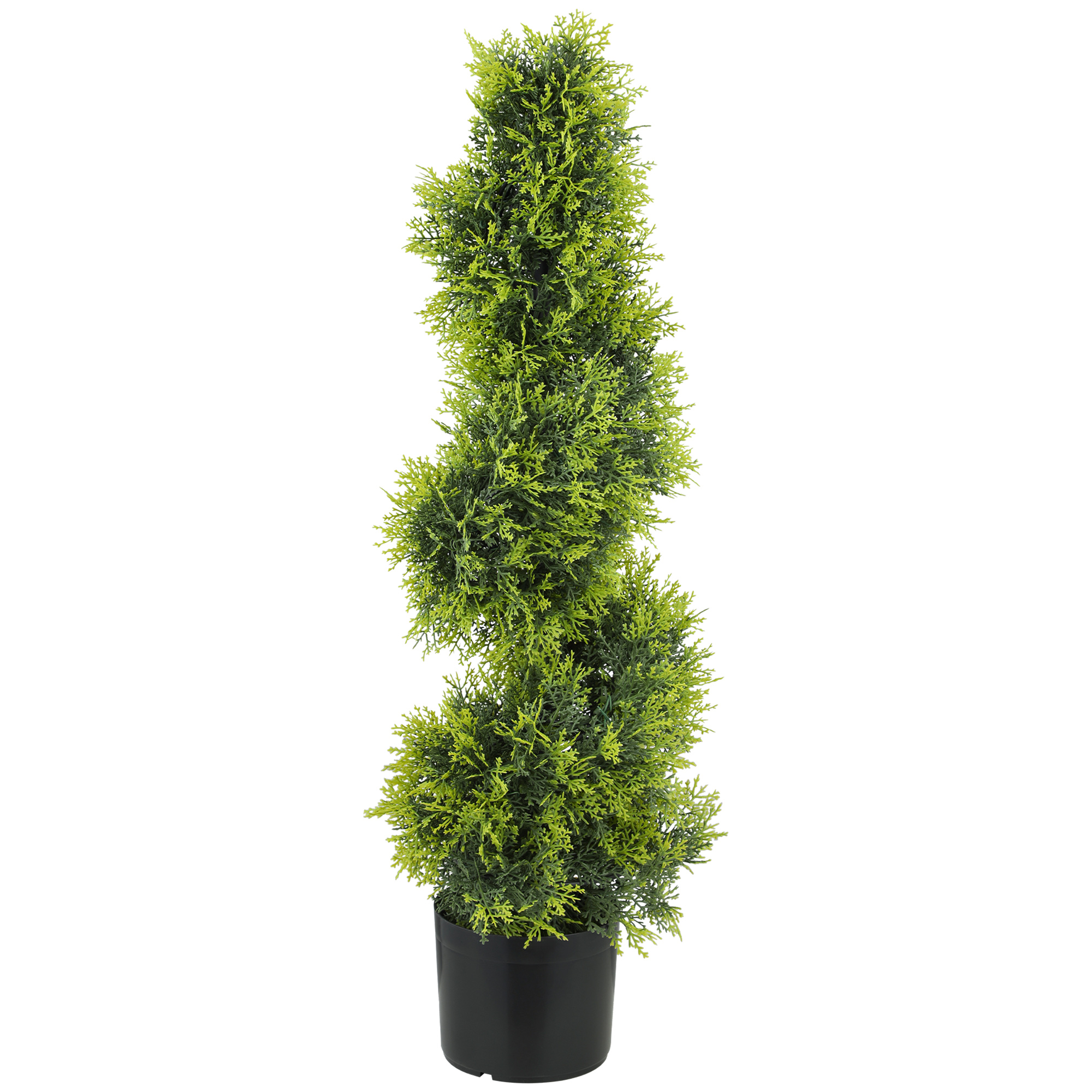 Keinotekoinen sypressi 90 cm, spiraalinmuotoinen tekokasvi, muoviset tekokasvit ruukussa, moderni sisustus