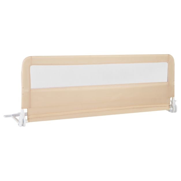 Korkeussäädettävä sängynlaita verkkokankaalla taaperoille - beige