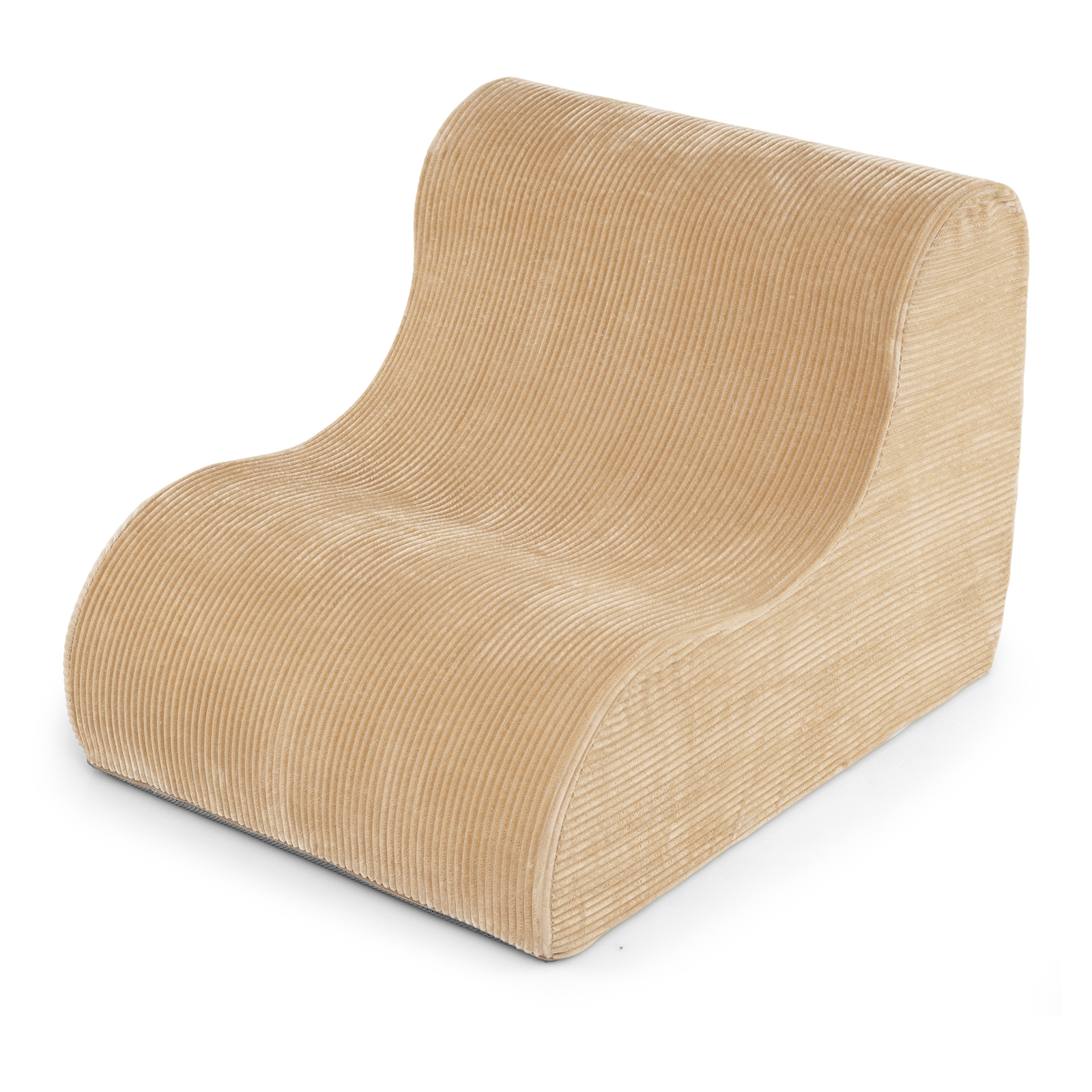 Kaareva lepotuolisohva aikuisille, konepestävällä päällisellä - beige