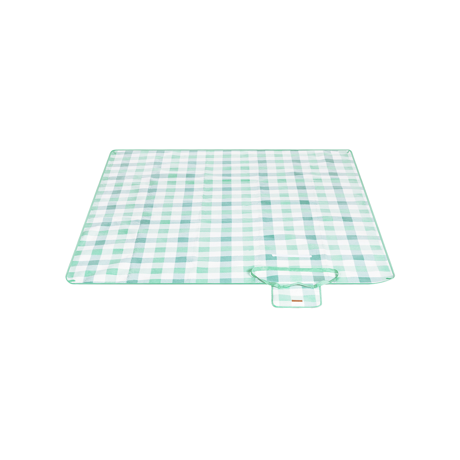 Piknik-peitto 200 x 200 cm vedenpitävä vihreä - valkoinen
