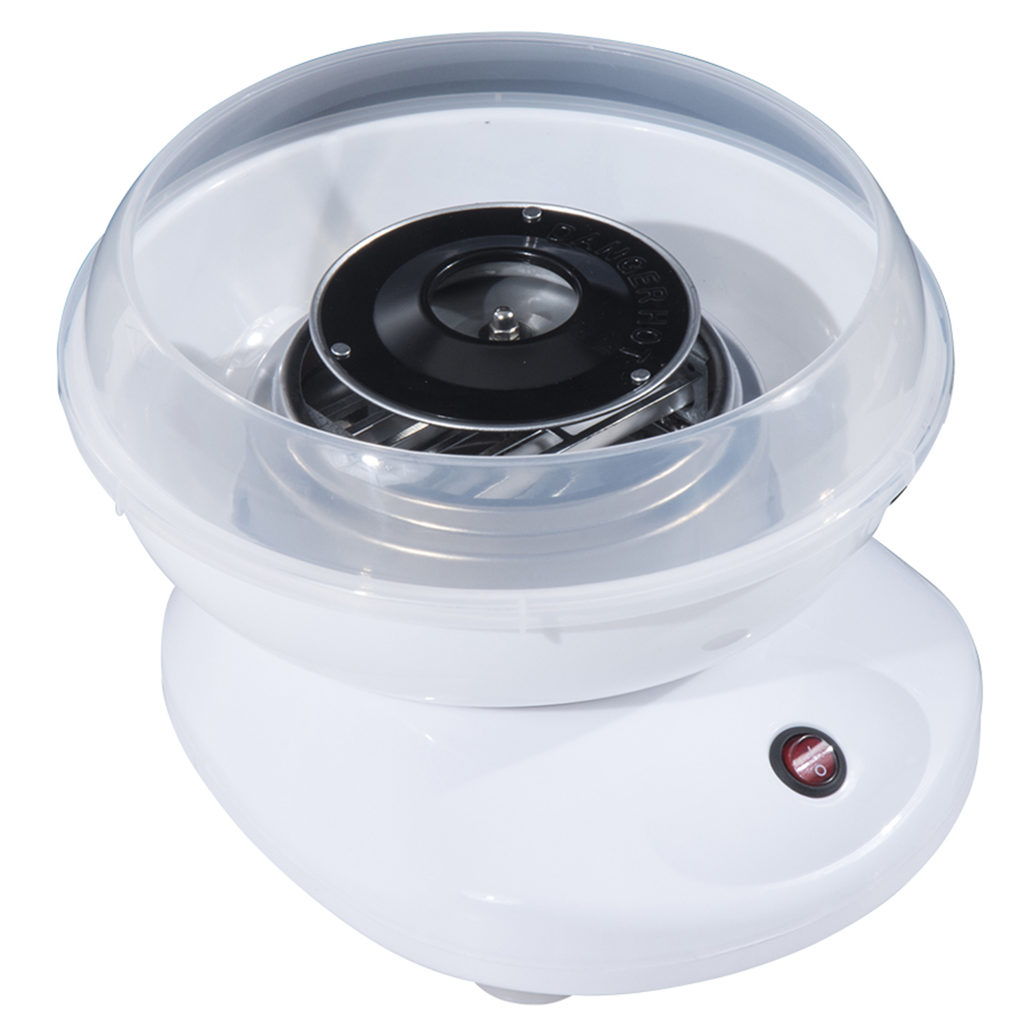 Kotikäyttöön tarkoitettu hattarakone, tikkujen ja mittalusikan kanssa, 18 cm korkea, 550 W, lastenjuhliin, syntymäpäiville ja muihin tilaisuuksiin, valkoinen