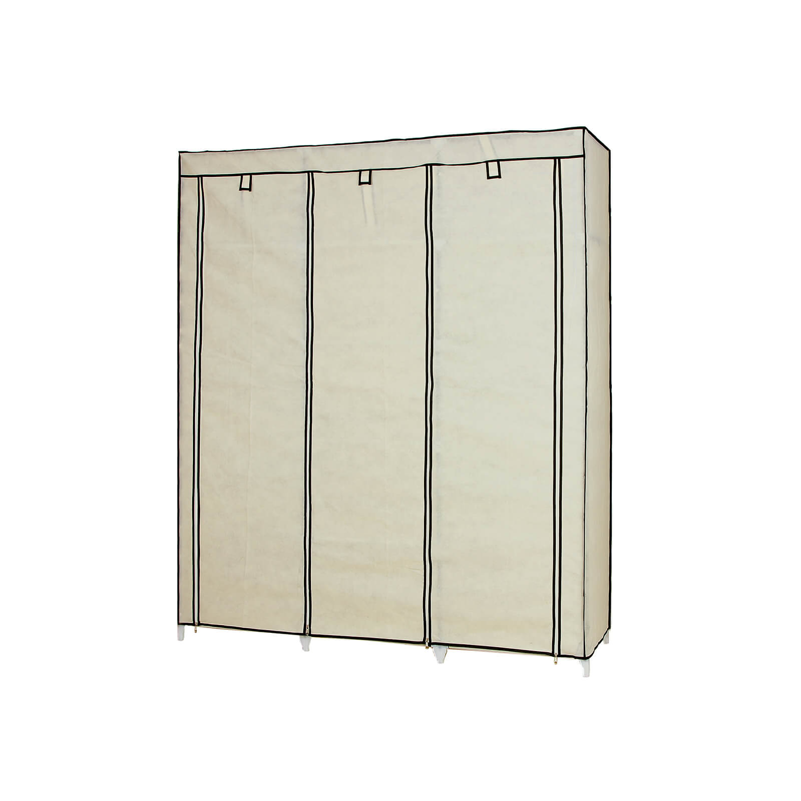 Suuri kangasvaatekaappi 175 x 150 cm beige