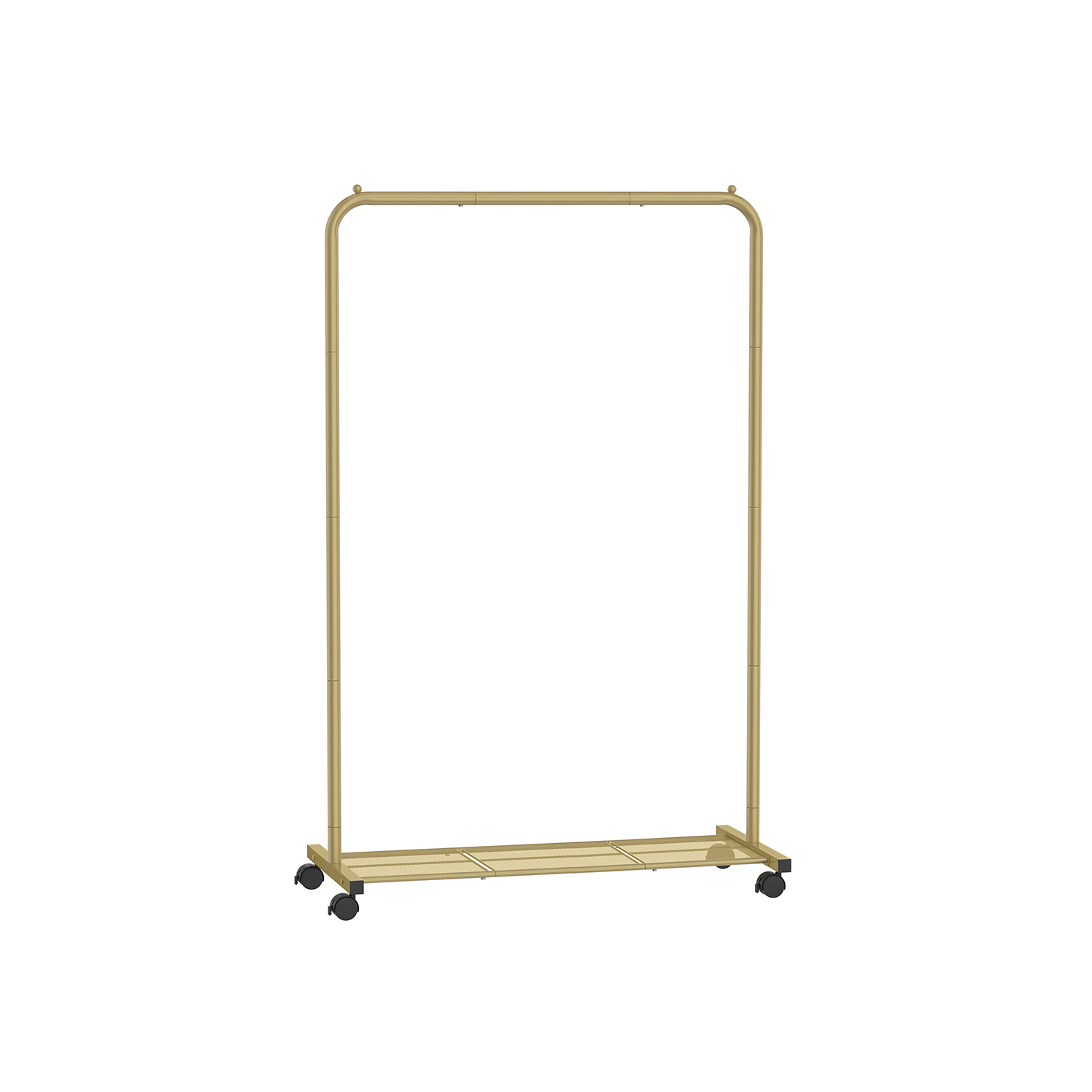 Rullikutel metallist riidenagi ja garderoobistange laius 91 cm alumise riiuliga kandevõime kuni 40 kg