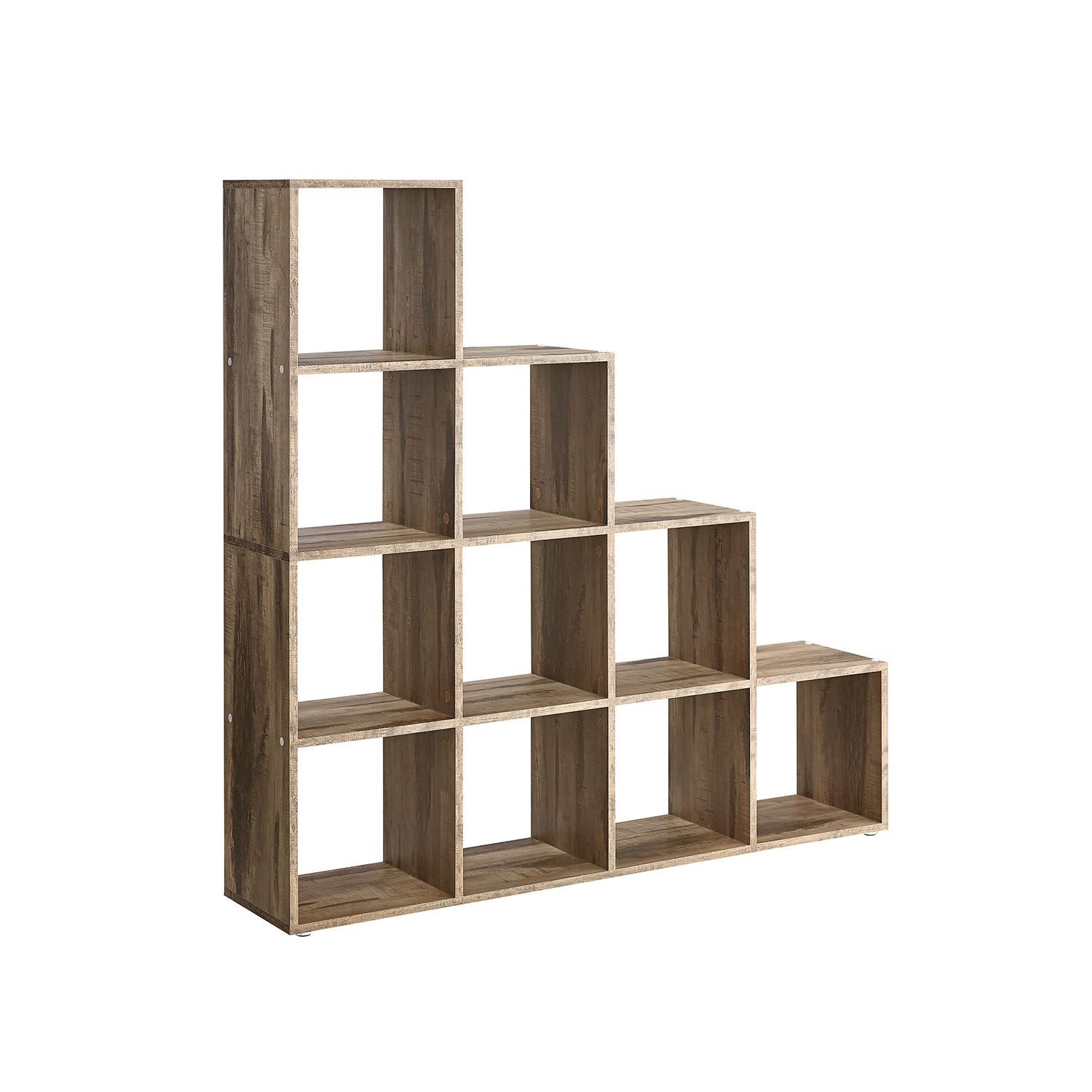 Raamaturiiul 10 sektsiooniga 29 x 129 5 x 129 5 cm pruun