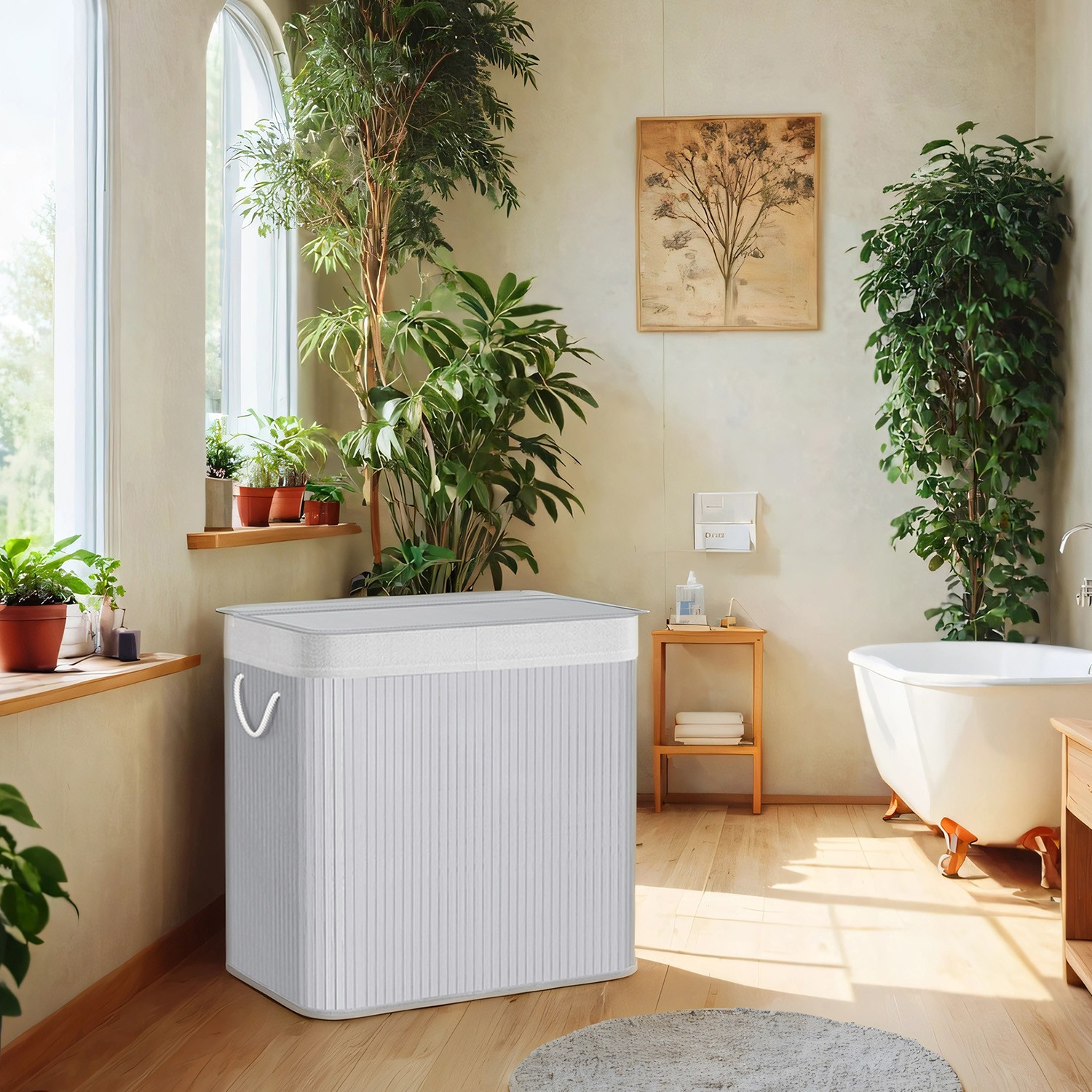 Pyykkikori, pyykinkerääjä 150 l, 3 osaa