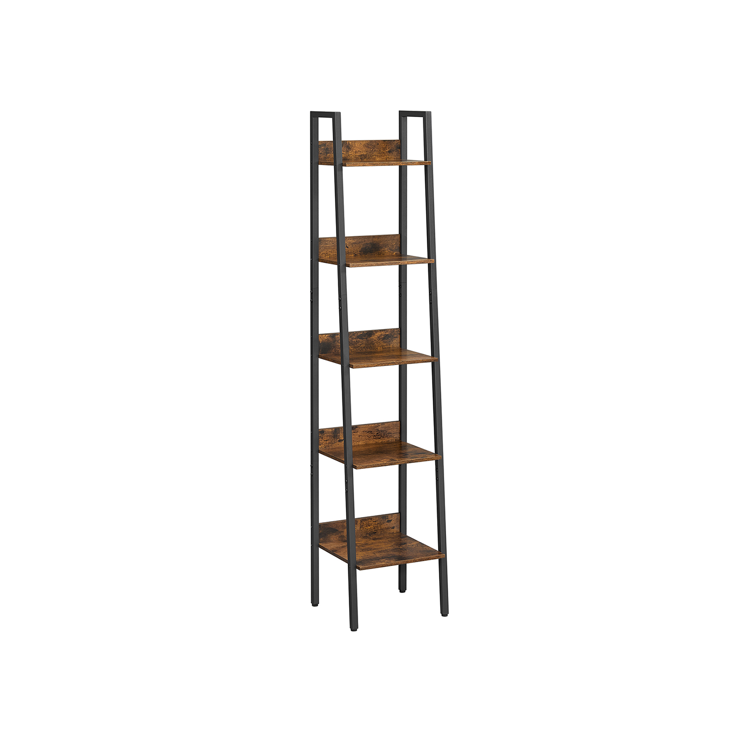 Teollinen tikapuuteline 5 hyllyllä