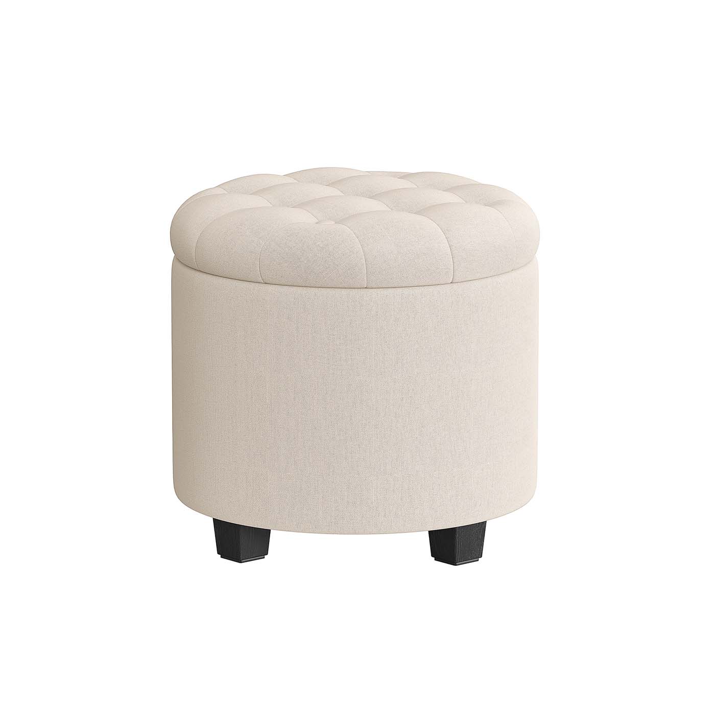 Rakka, jossa säilytystila, vaalea beige
