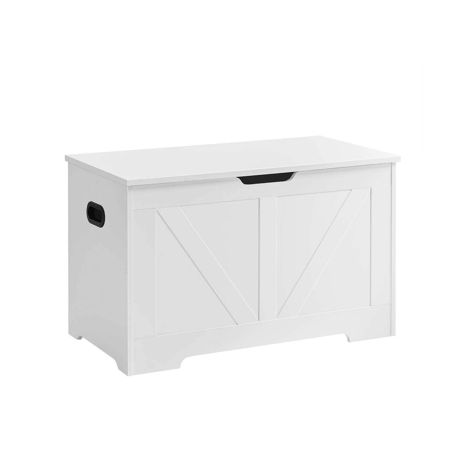 Pöytätyylinen penkki säilytystilalla, valkoinen