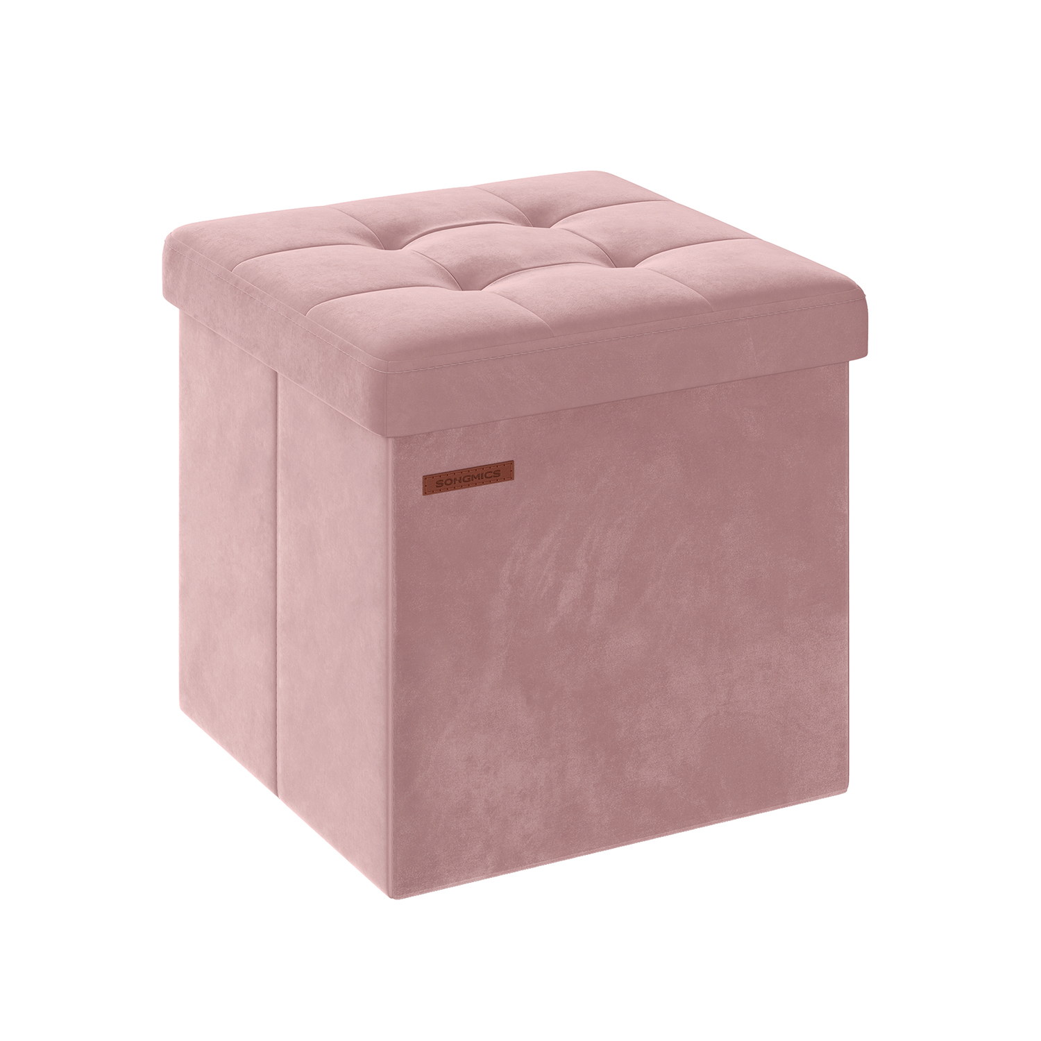 Eteisen penkki säilytystilalla, pastellinpunainen