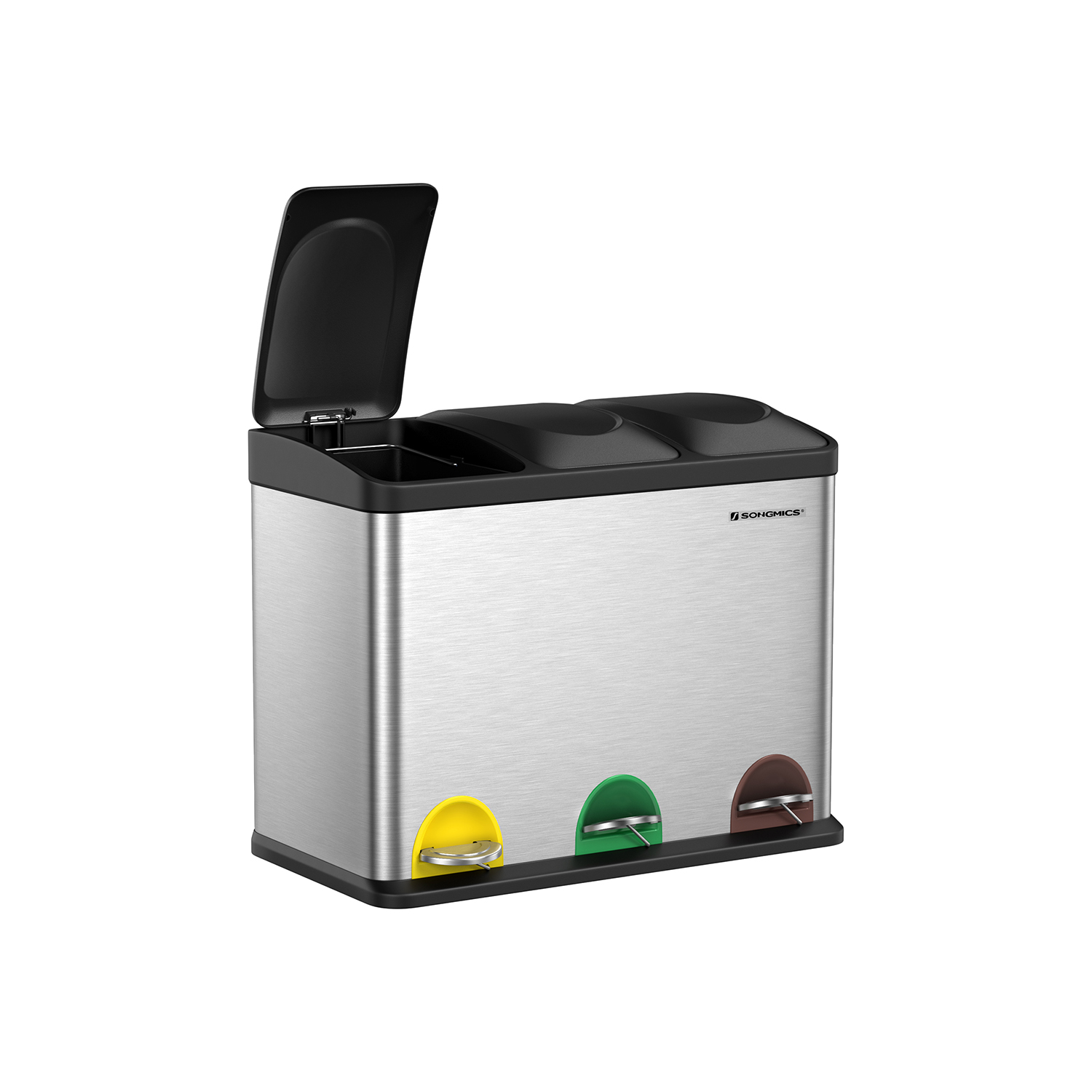 Suur prügikastide sorteerija 45 liitrit (3 x 15 l)