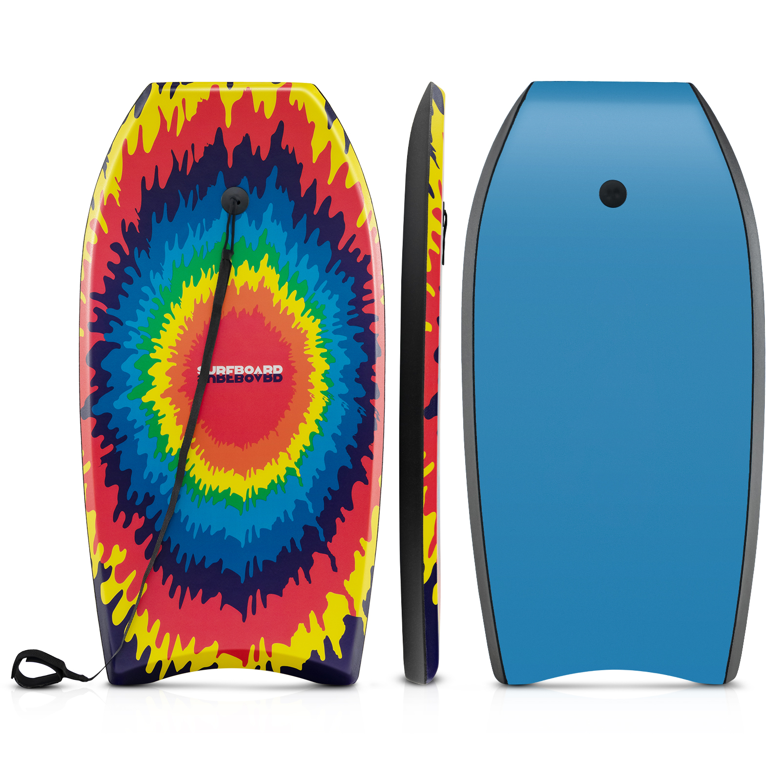 Kerge ja vastupidav lainelaud ning boogie-board randa (suurus L), mitmevärviline disain 3 (104 cm)