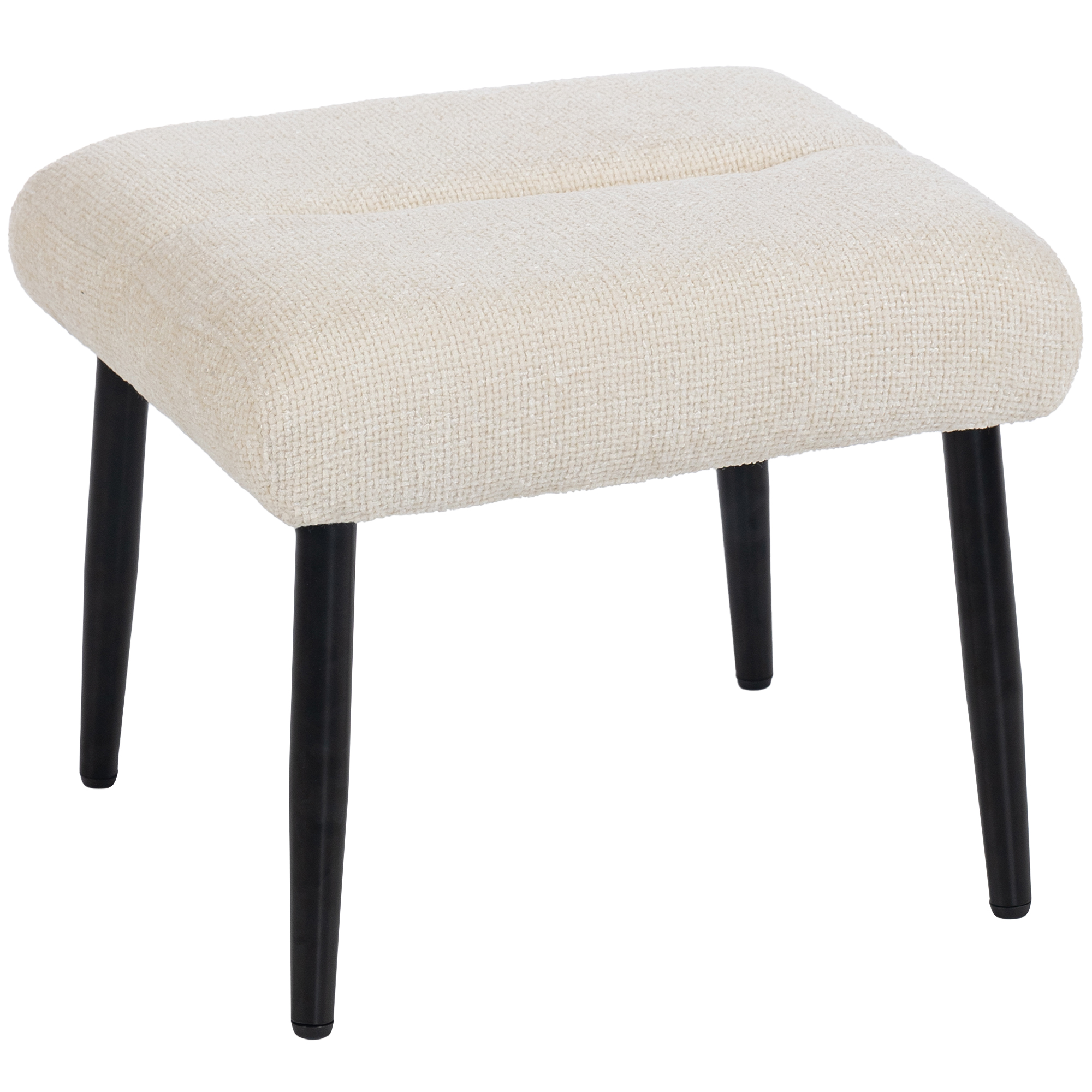 Jalapink pehme istmepadjaga terasest jalad šenillkangas 45 x 41 x 38 cm kreemvalge