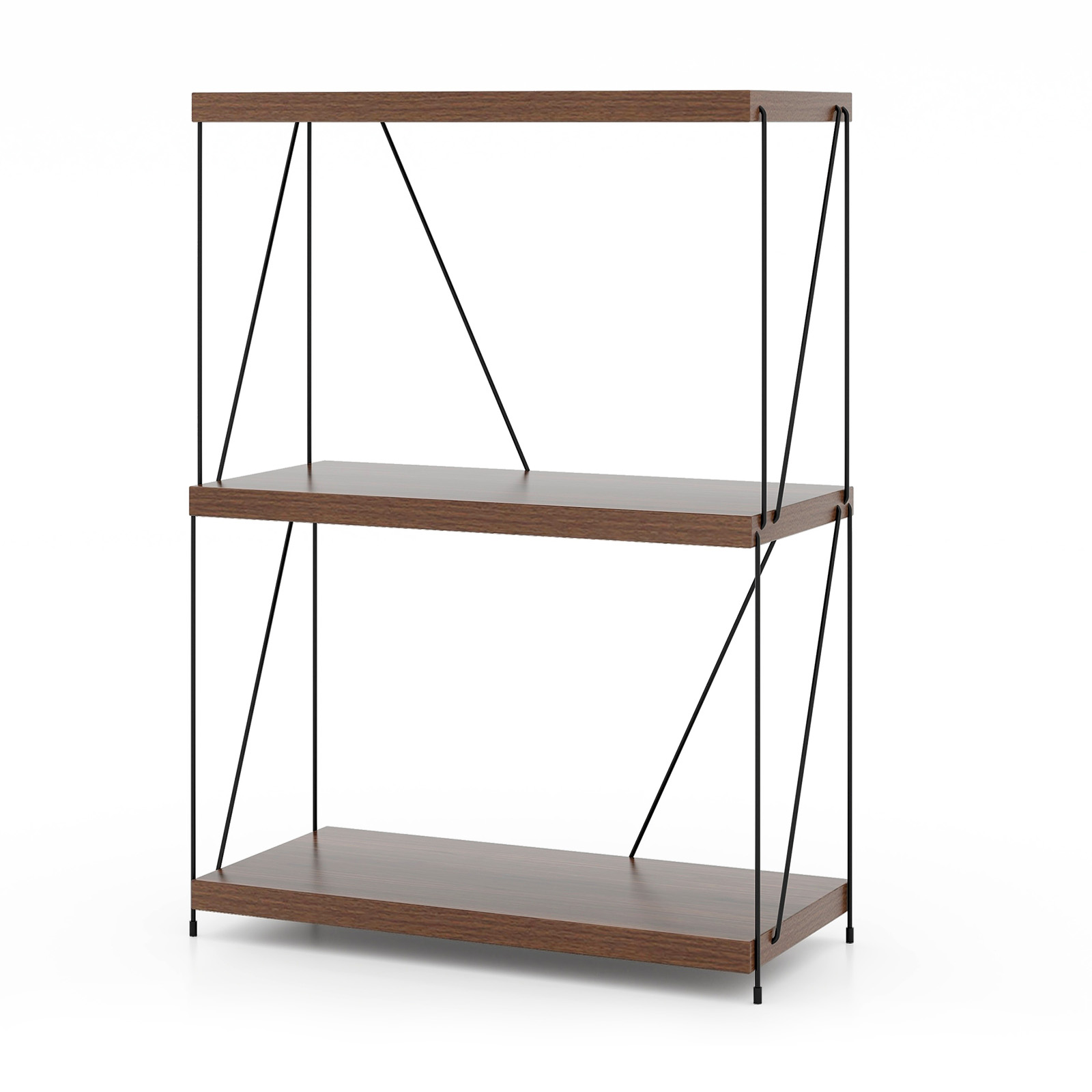 2/3/4/5-kerroksinen monikäyttöinen esittelyteline metallirungolla - 86,4 cm