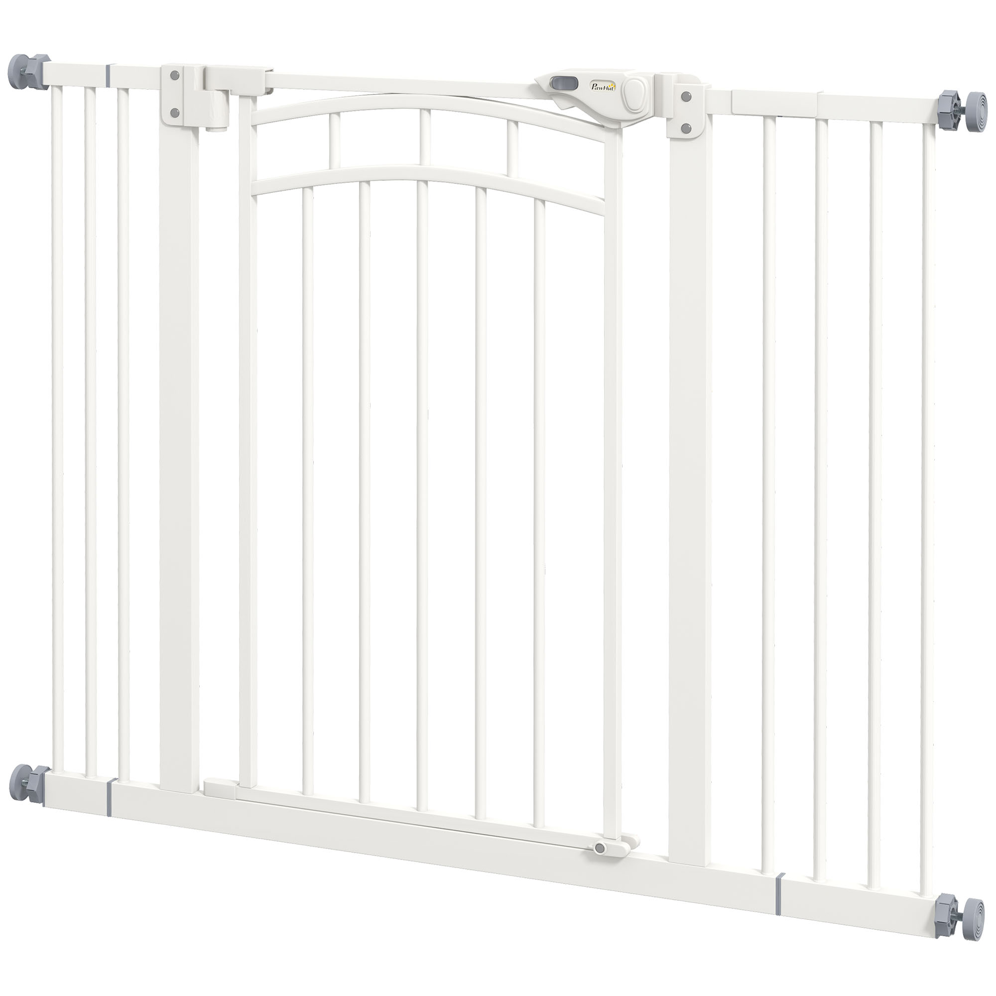 Trepivärav/koeravärav automaatselt sulguv ühe käega avatav 100 cm x 4 cm x 76 cm valge