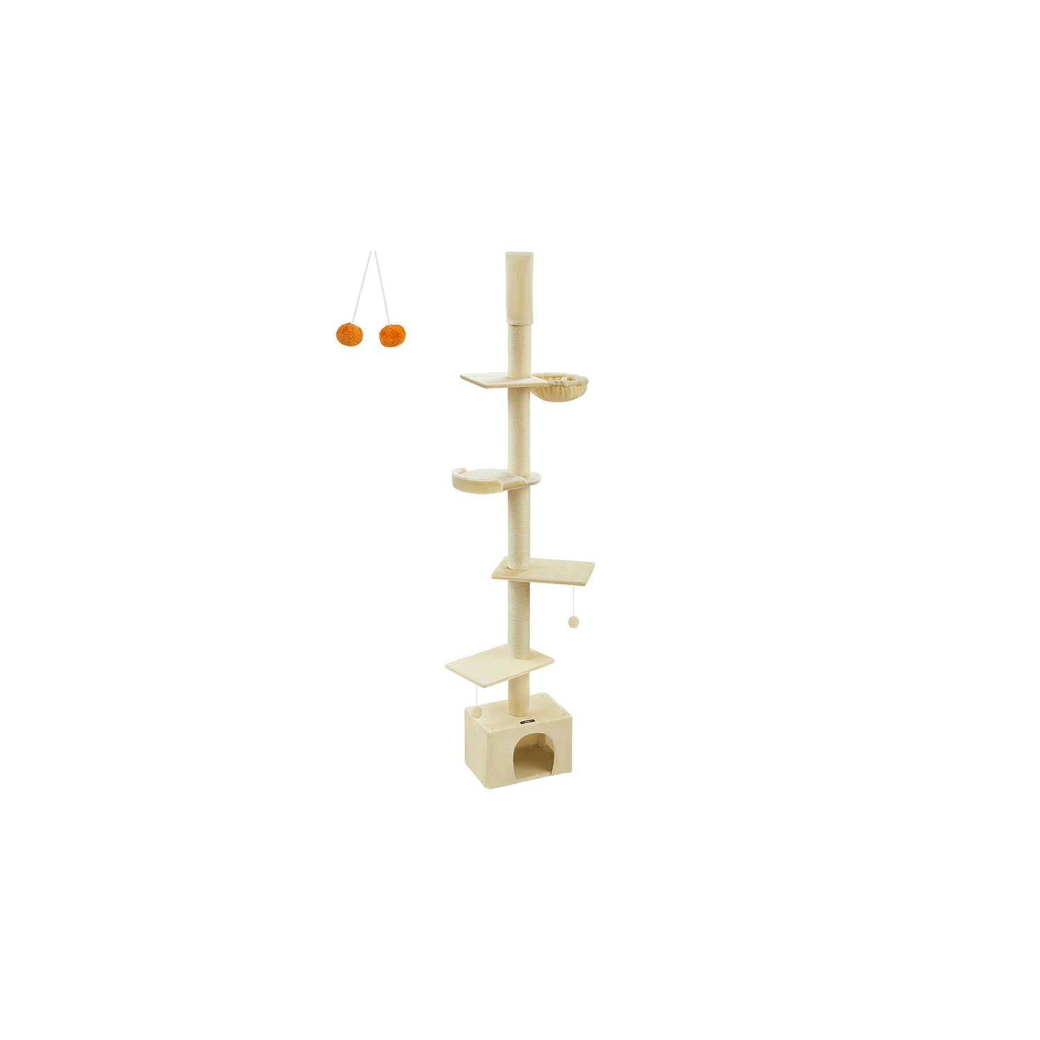 Kissapuu, katto, 231 - 291 cm, korkeussäädettävä, beige