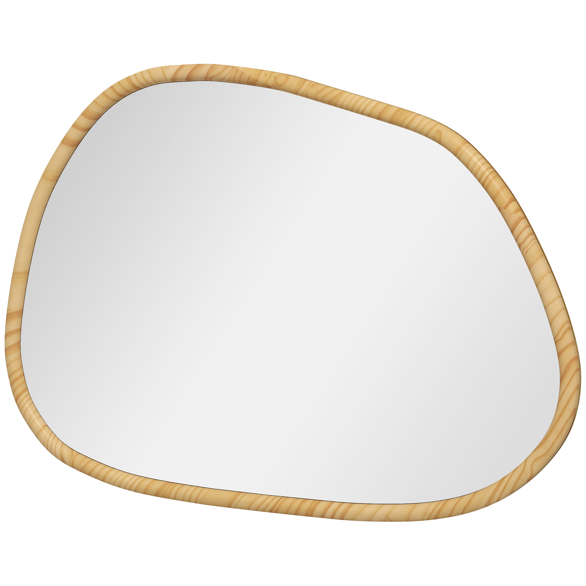 Seinapeegel dekoratiivne peegel vintage-disain 70 cm x 2 1 cm x 50 cm täispuit naturaalne