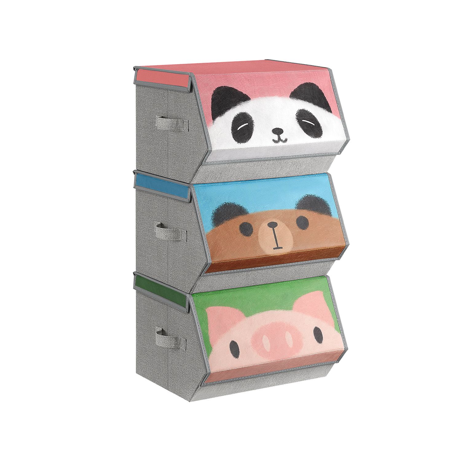 Hoiukastide komplekt 3 panda karu sea motiividega