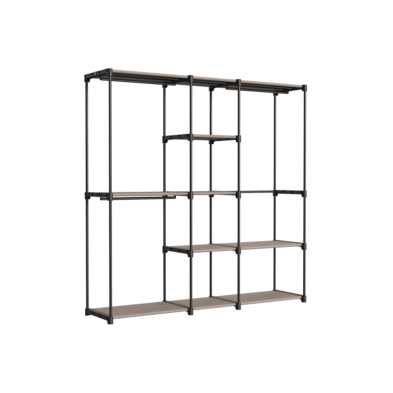 iseseisev riidepuuga riidekapp taupe