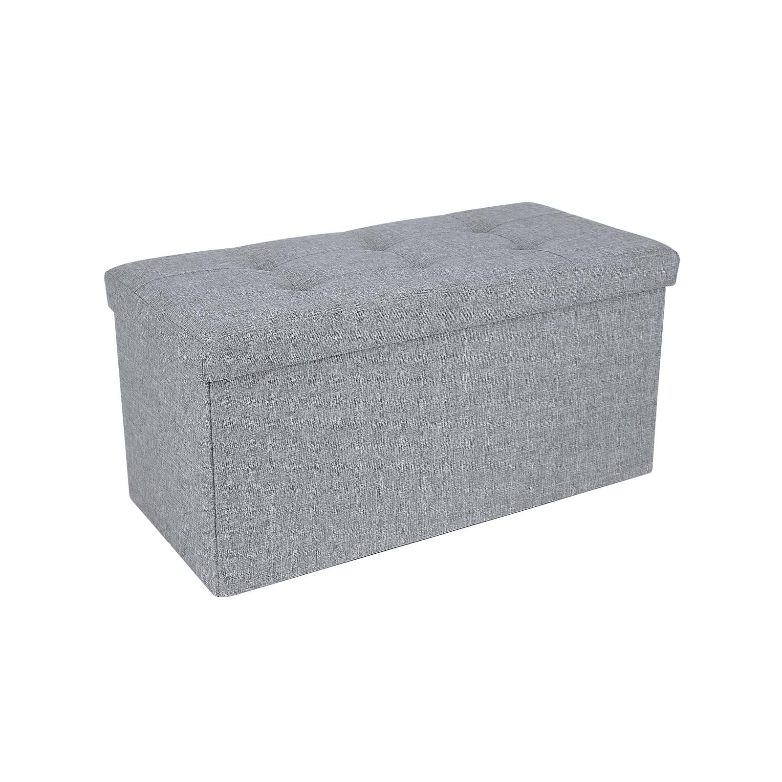 Säilytyspenkki 76 cm vaaleanharmaa melange