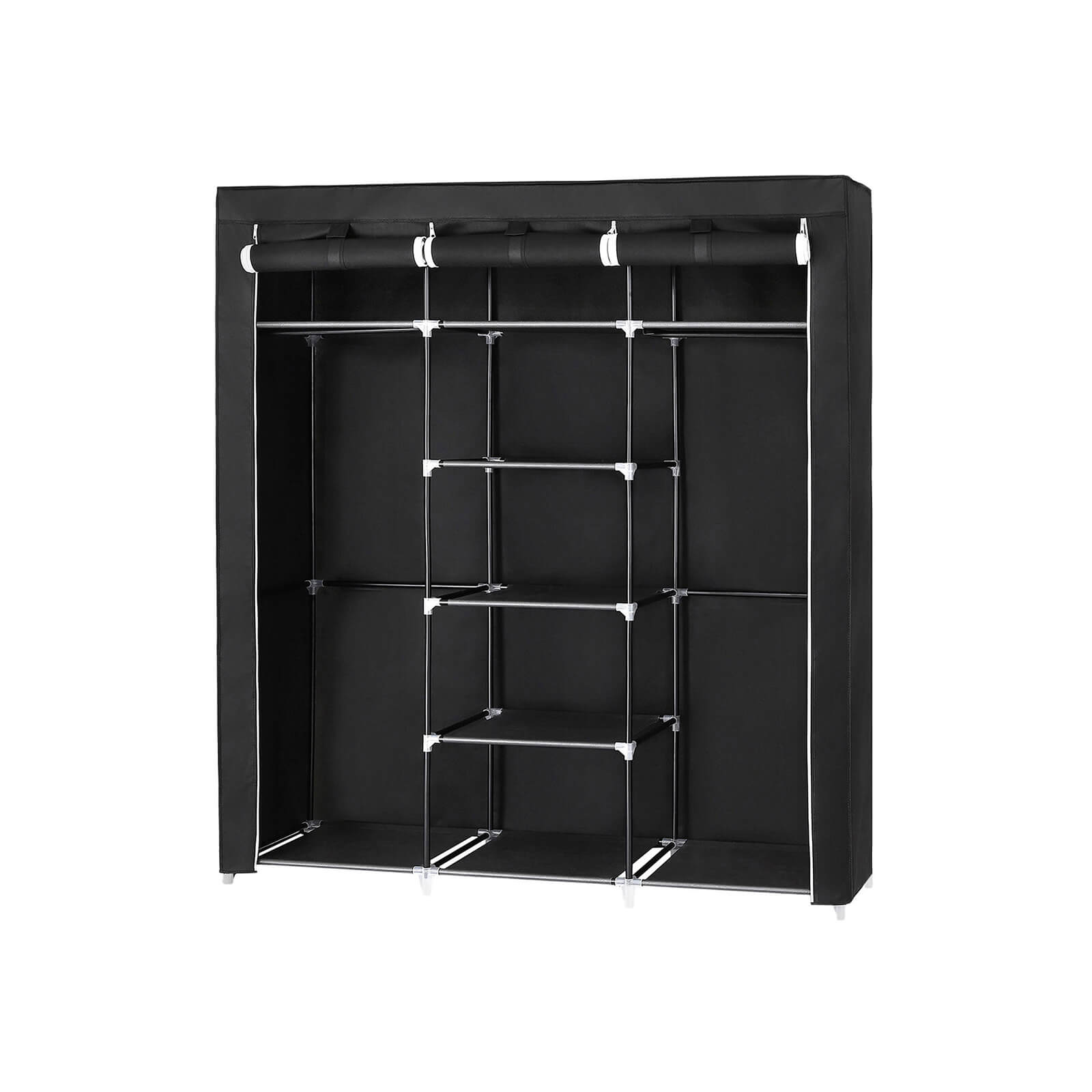Riidekapp kangast 175 x 150 cm must
