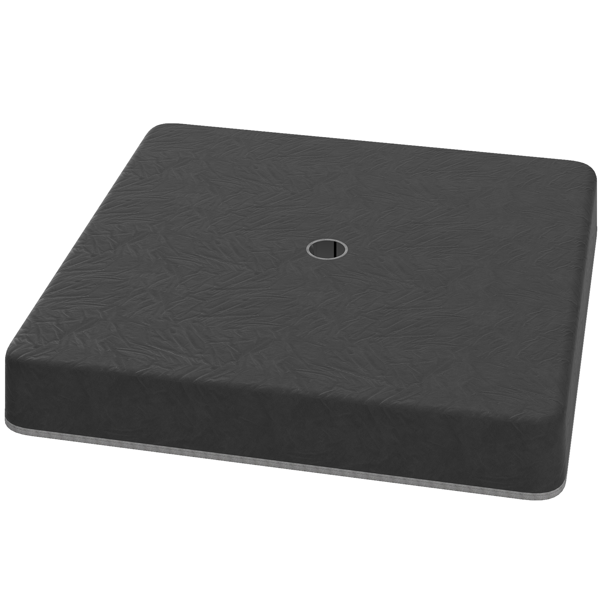 Päikesevarju aluste raskused veekindlad liivaga täidetavad plastist 89P x 89L x 10 5K cm mustad