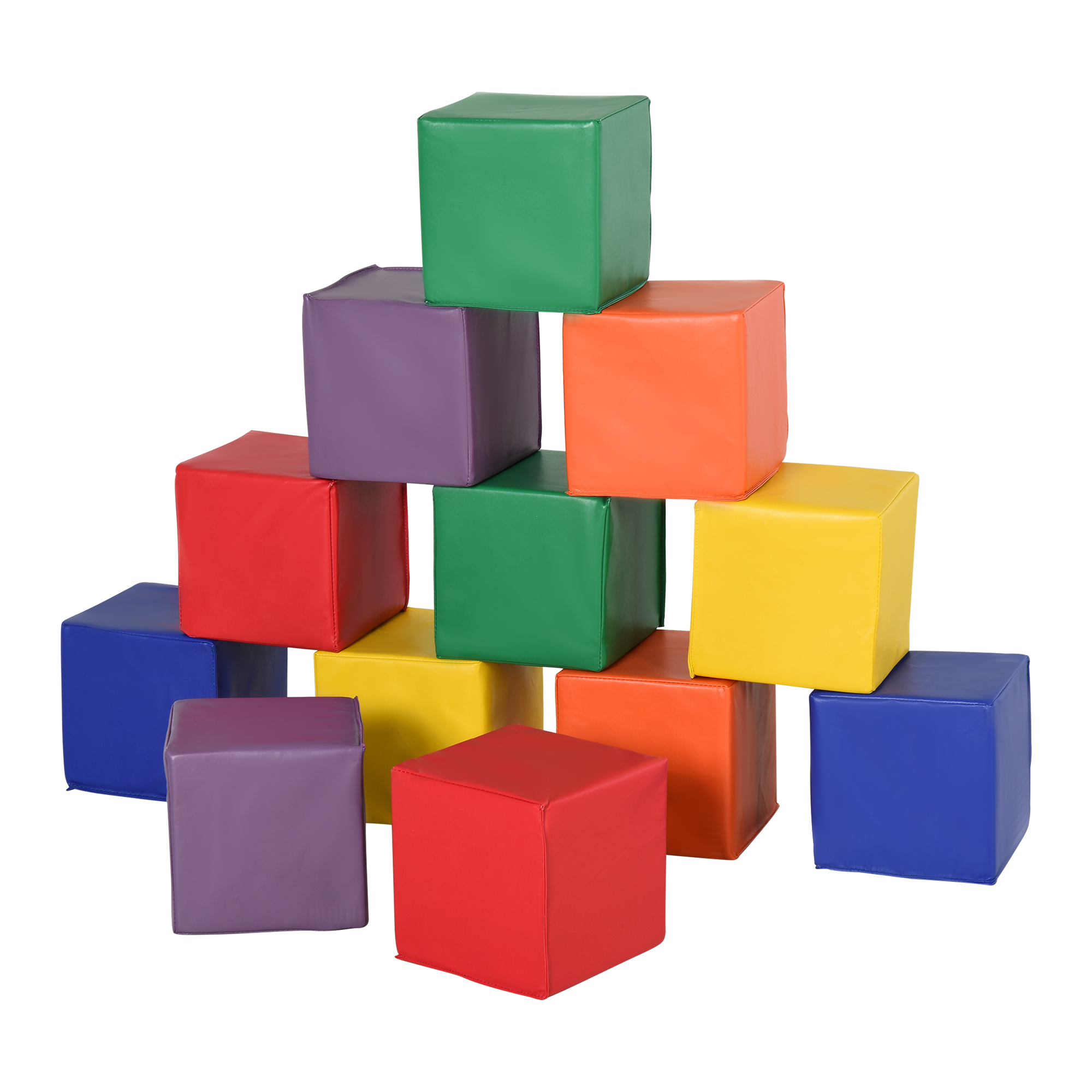 12-osainen vaahtomuovirakennuspalikkasetti lapsille, pehmeitä rakennuspalikoita, jättimäisiä rakennuspalikoita, rakennuslelu 1-3-vuotiaille, lasten rakennuspalikkasetti, punainen ja keltainen.
