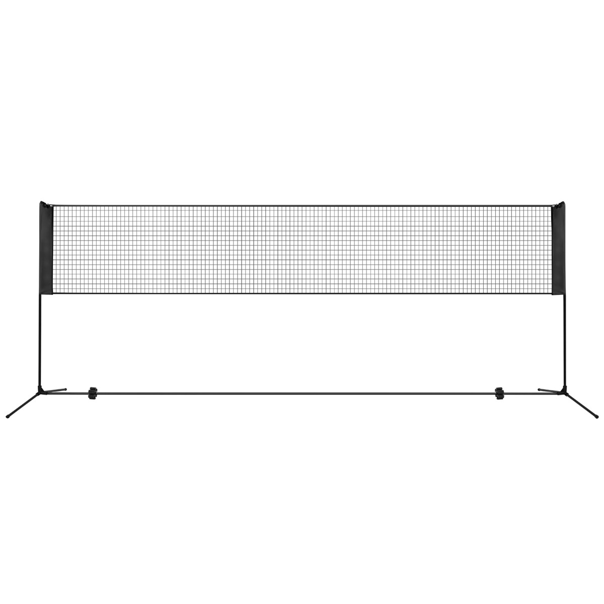 Säädettävä sulkapallo-lentopalloverkkosetti takapihalle - 420 cm - musta