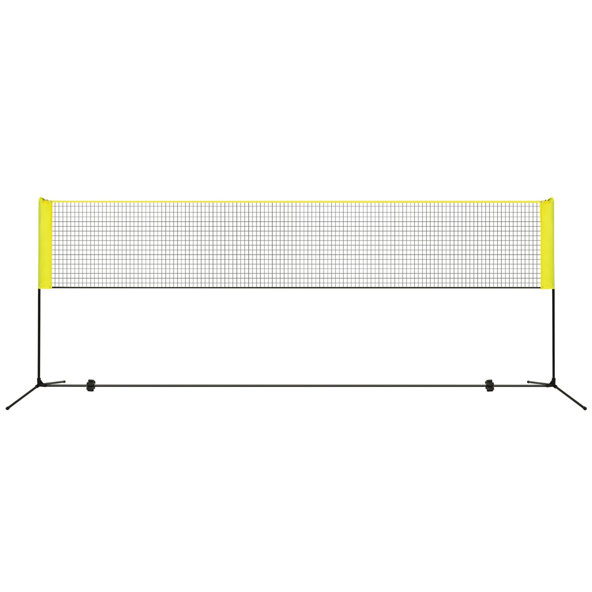Säädettävä sulkapallo- ja lentopalloverkkosetti takapihalle - 420 cm - keltainen