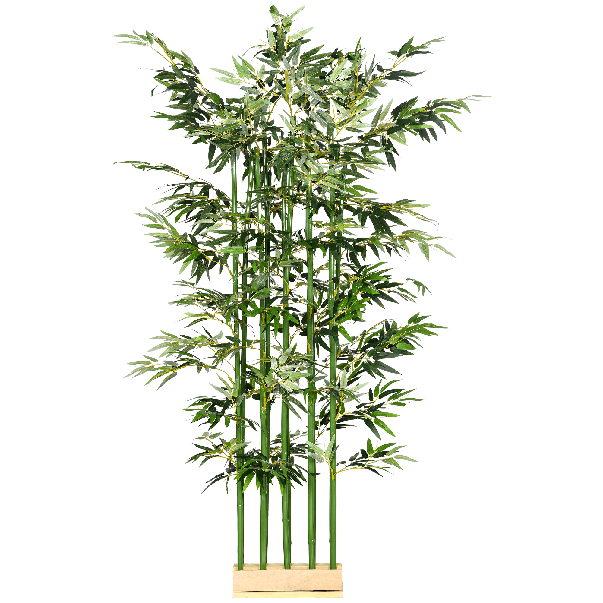 Keinotekoinen bambu, tekokasvi, koristekasvi, realistinen ulkonäkö, helppohoitoinen, kotikäyttöön, 180 cm korkea, vihreä
