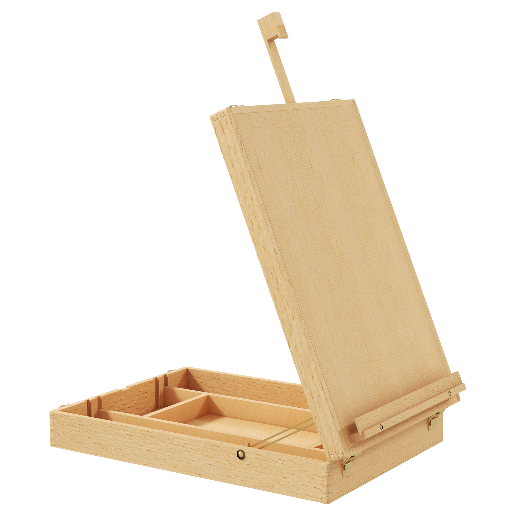 Pöytätelinelaatikko, pyökkiä, kokoontaitettava, 27 cm x 41,5 cm x 74,5 cm, luonnonvärinen