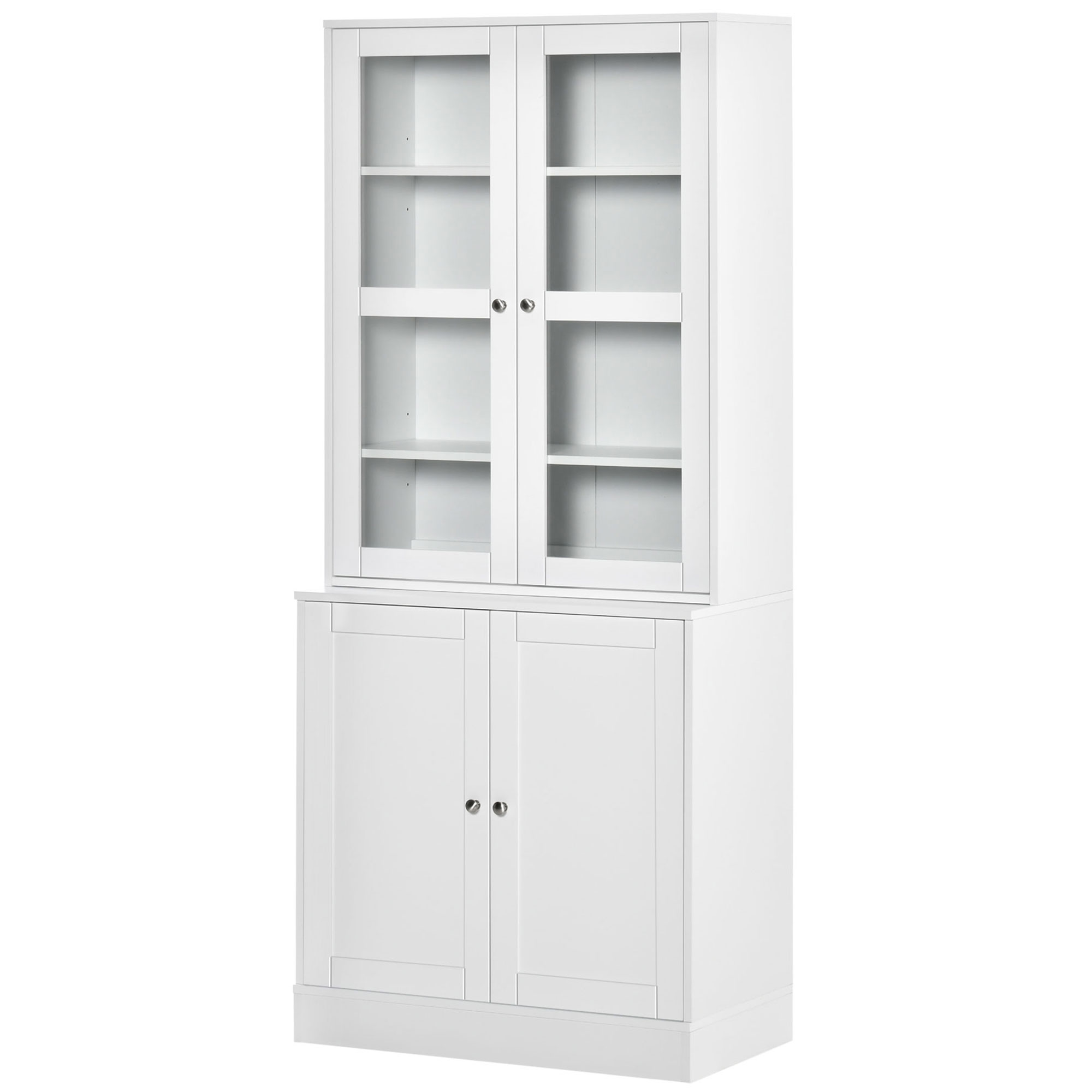Kirjahylly, seinähylly, 2 hyllyä, 76 cm x 40 cm x 178,5 cm, valkoinen