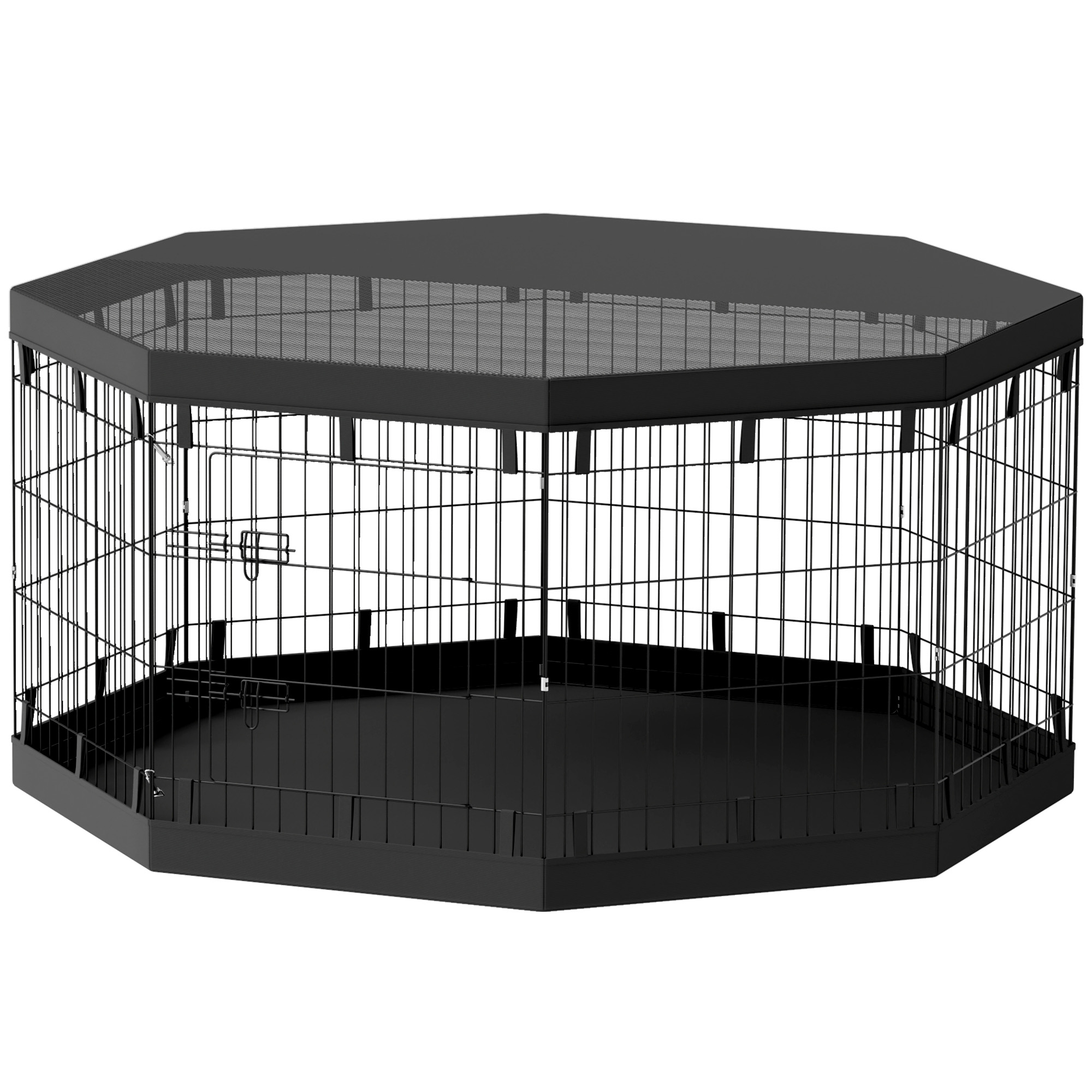 Pentujen leikkiaitaus, 76 cm korkea/noin 2,5 m², 8 paneelia, pohjakangas, yhdistelmäkattokangas