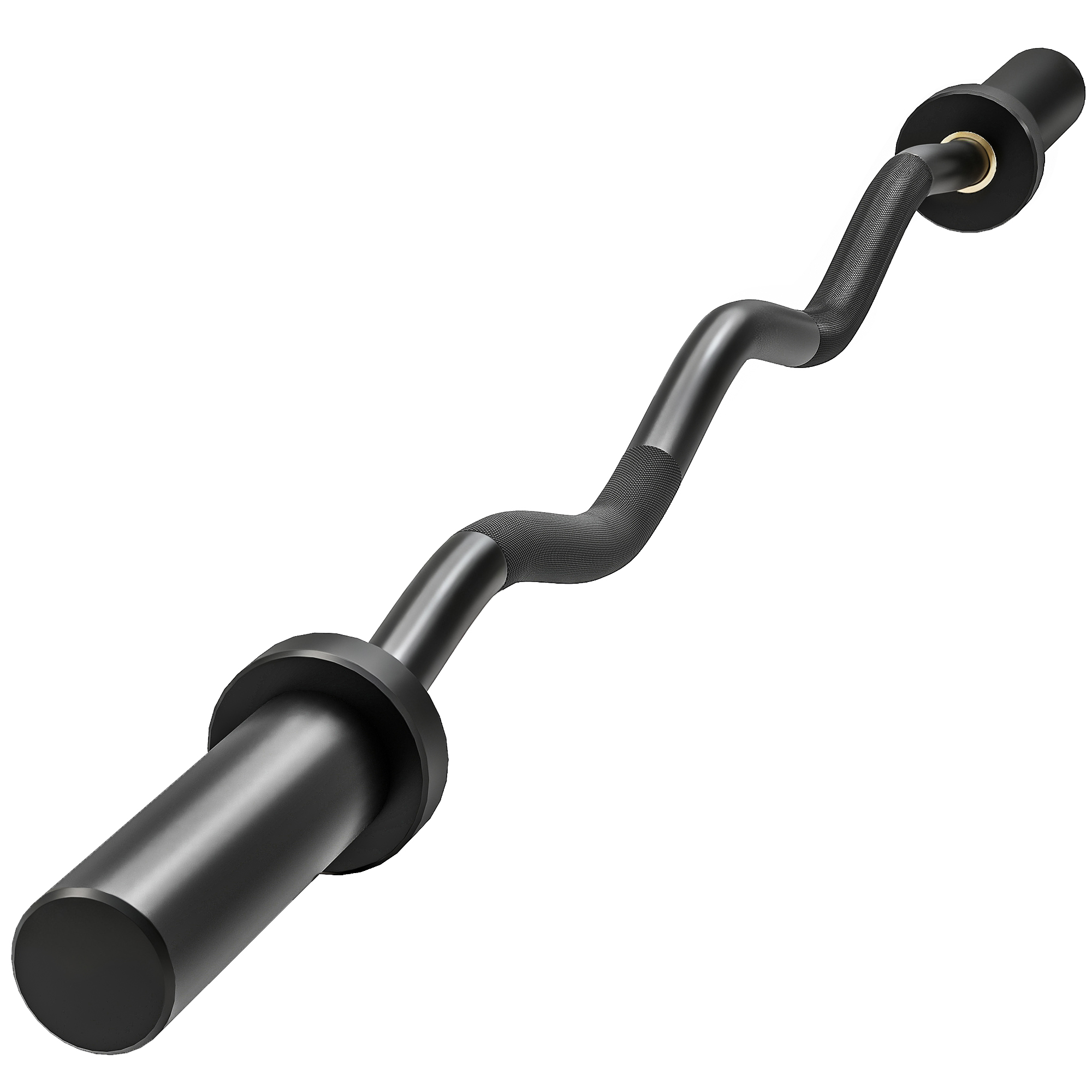 Olympiatanko, painonnostotanko, 5 cm hihat, terästä, 100 kg:n kantavuus, musta
