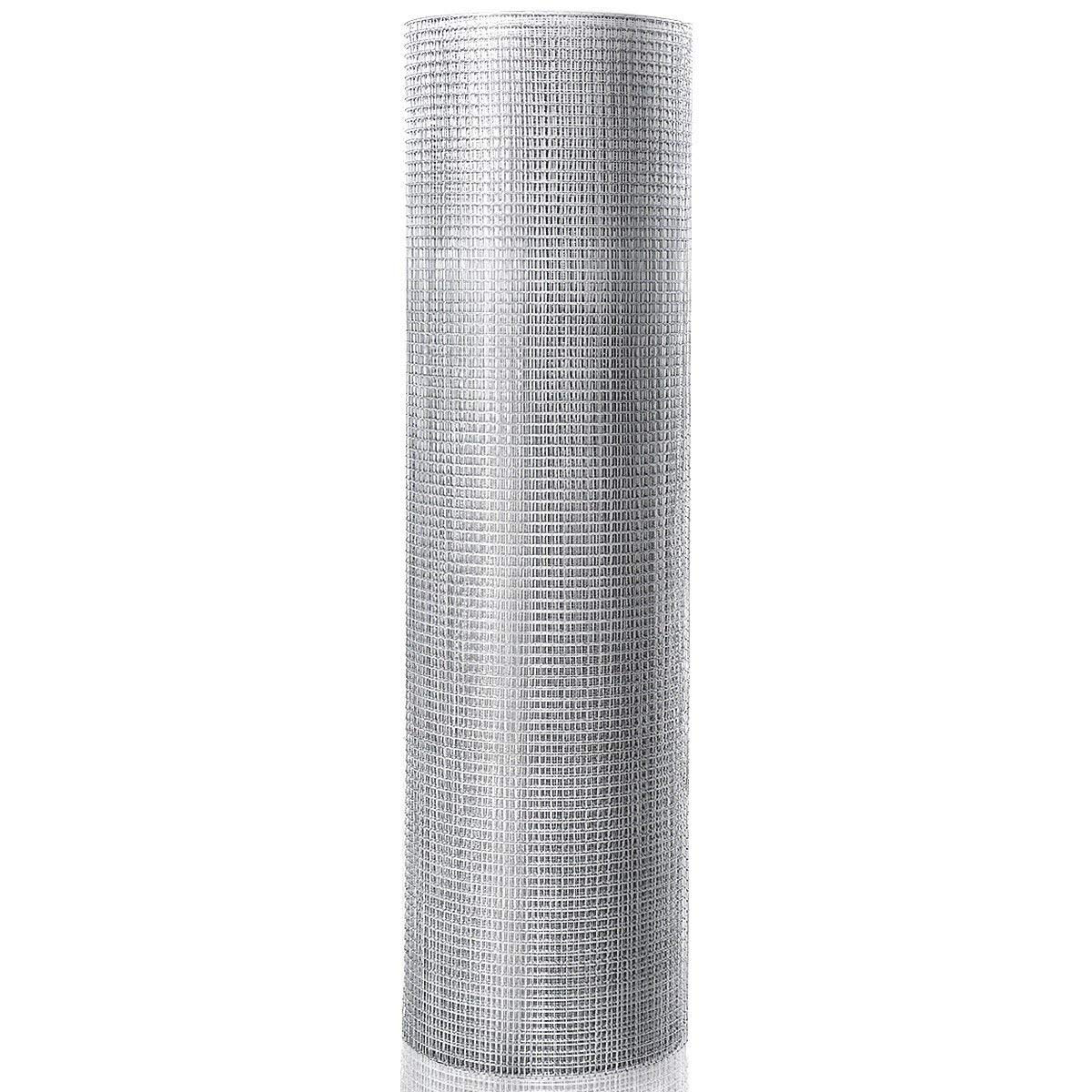 Tugev metallist kaitsevõrk ja puutüvede kaitseümbris (silm 7 x 7 mm, 0,9 x 15 m), hõbedane