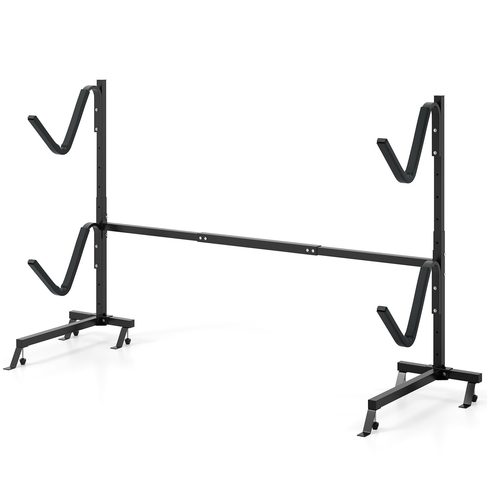 Kajakkiteline kajakin säilytysteline kajakkiteline kajakkeihin SUP-kanootteihin 80 kg kantavuus musta