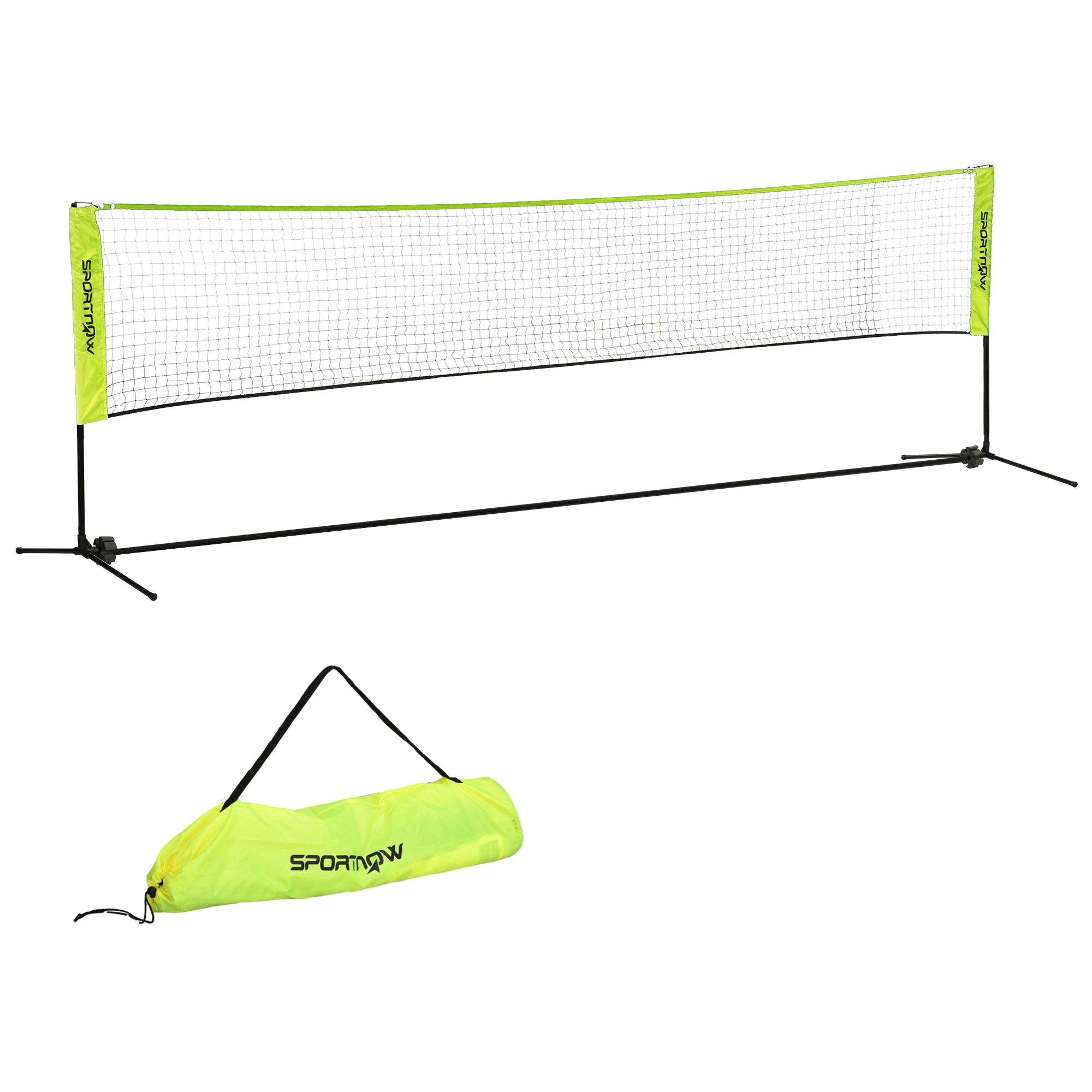 Sulkapalloverkko, korkeussäädettävä 107-155 cm, sulkapalloon, tennikseen, pickleballiin ja lentopalloon, sisältää laukku.