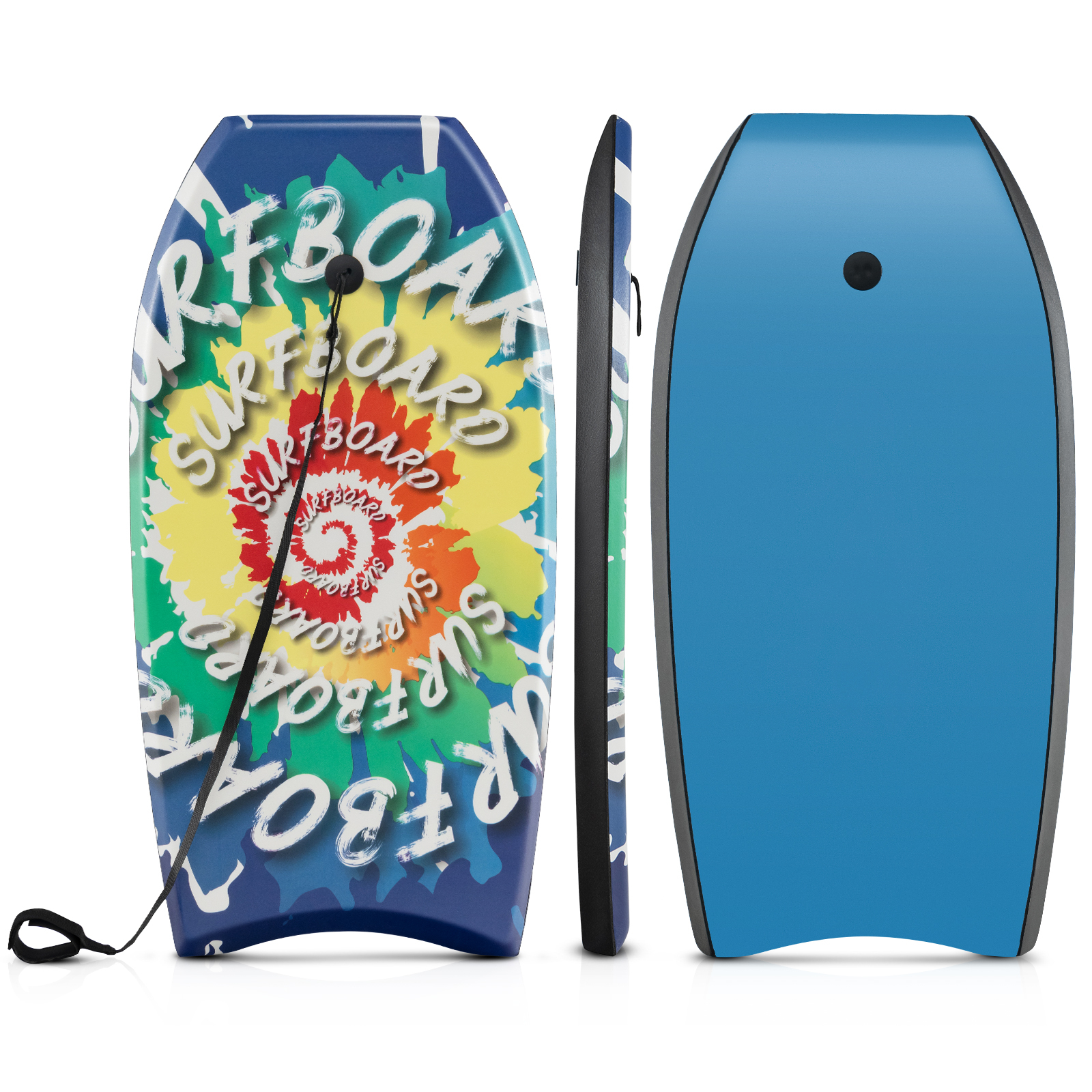 33/37/104 cm kevyt body boogie board EPS-ytimellä XPE-kansi HDPE-pohjalla Multicolor4-S