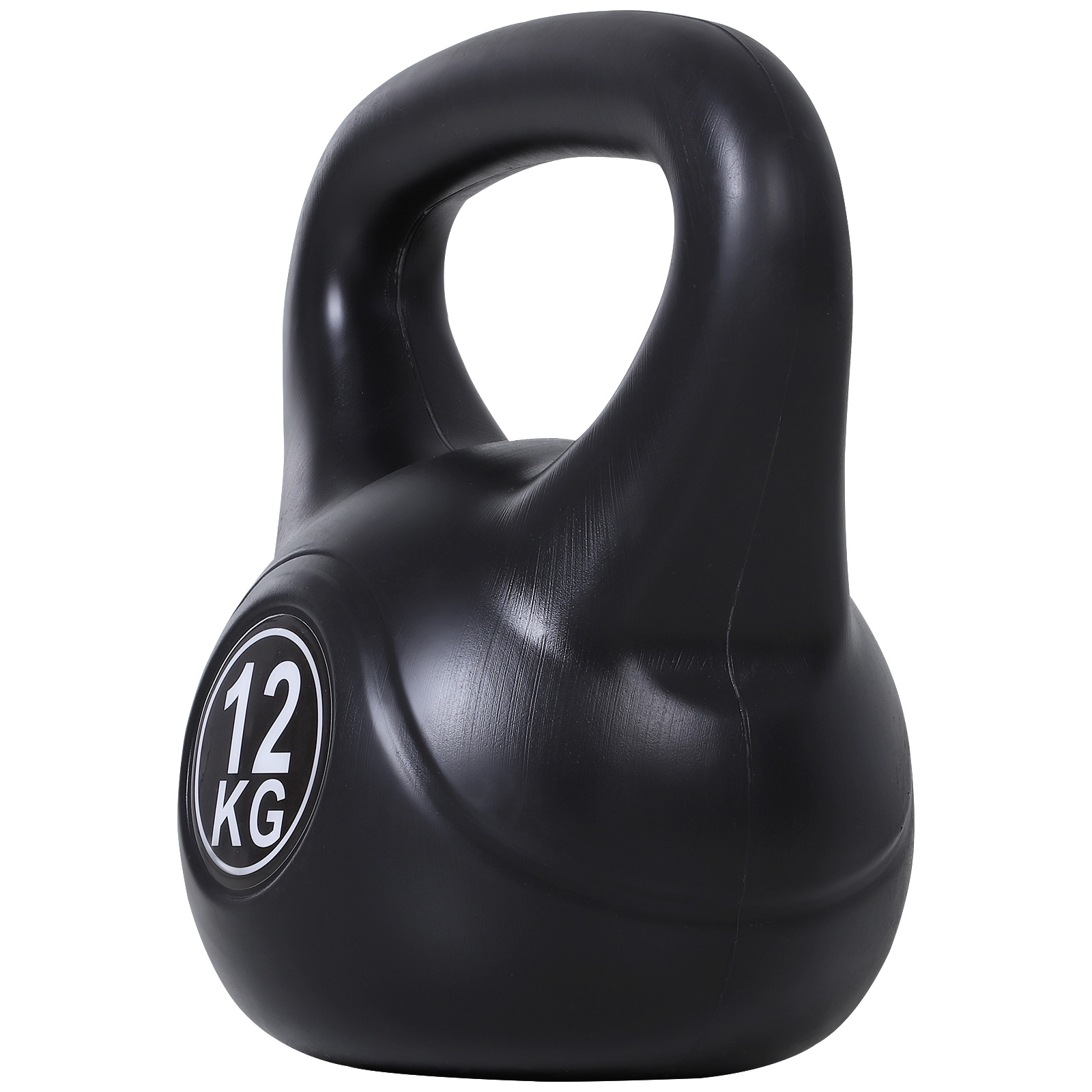 Kahvakuula, 12 kg painoinen hiekalla täytetty tanko, aloittelijoille, musta