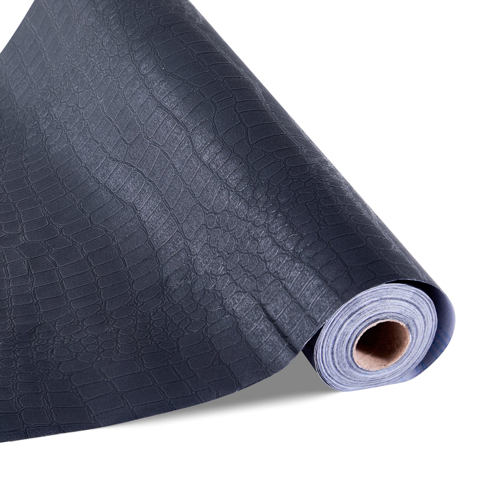 Irrotettava tapetti, 40 cm x 10 m, musta, halkeileva, itseliimautuva, helposti puhdistettava ja irrotettava seinäkoristevinyylirulla makuuhuoneeseen, keittiöön, toimistoon, kylpyhuoneeseen