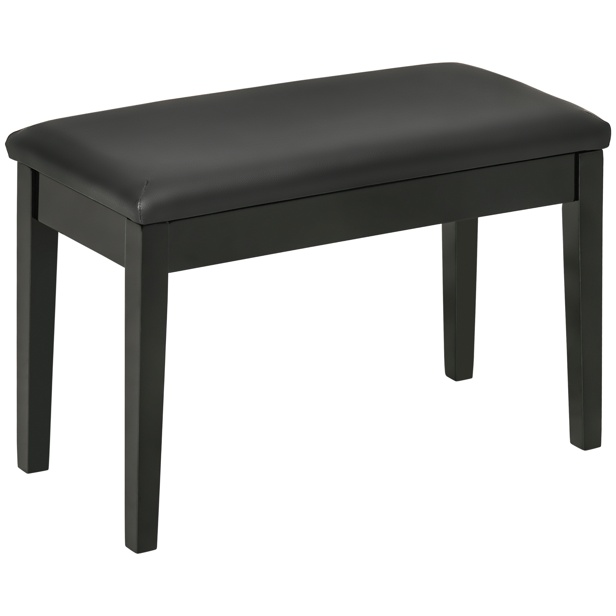 Pianopekki, pianopekki yhdelle hengelle, verhoiltu, puujalat, musta