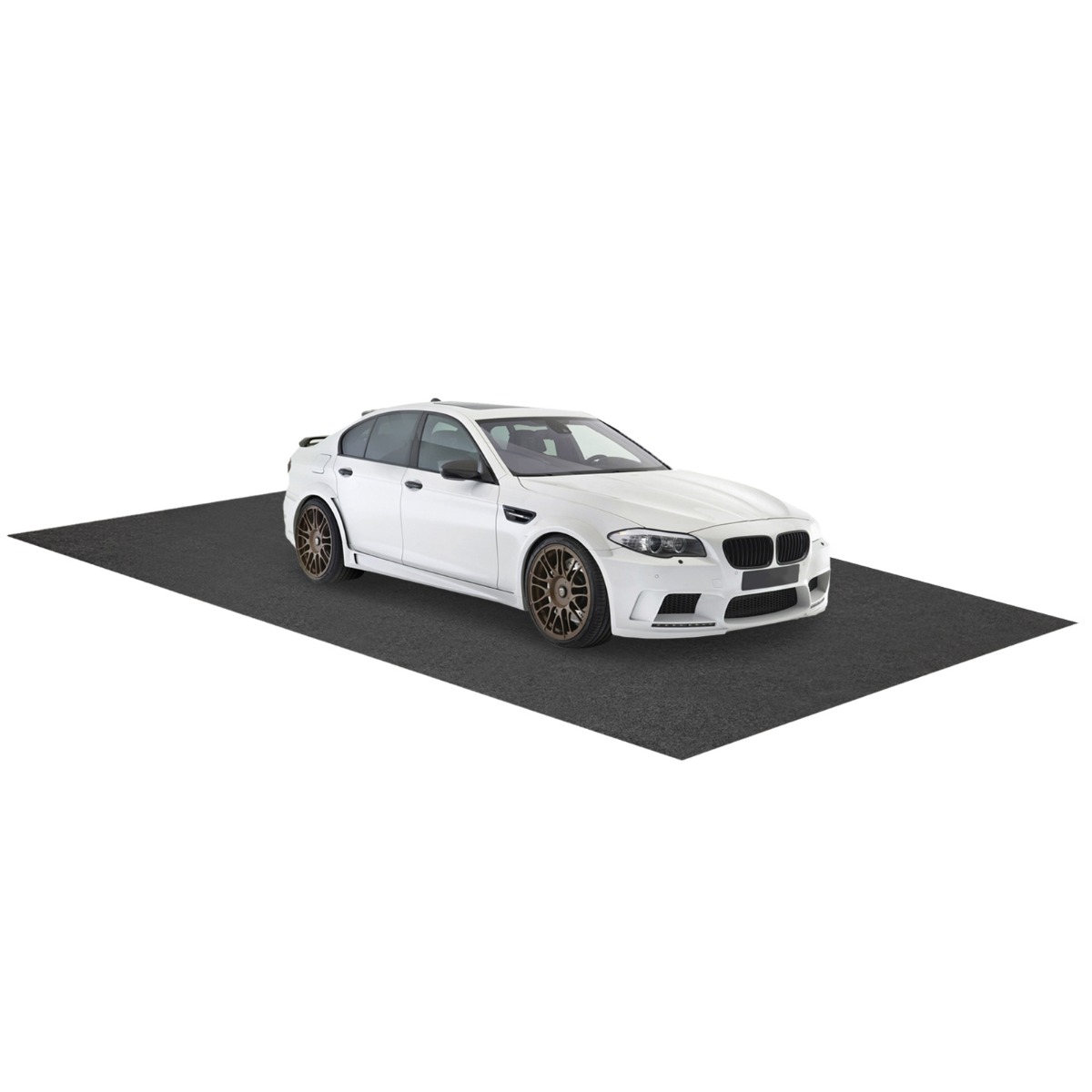 Vedenpitävä lattiamatto 600 x 220 cm uudelleenkäytettävä ja pestävä liukumaton automatto imukykyisellä kaksipuolisella teipillä harmaa