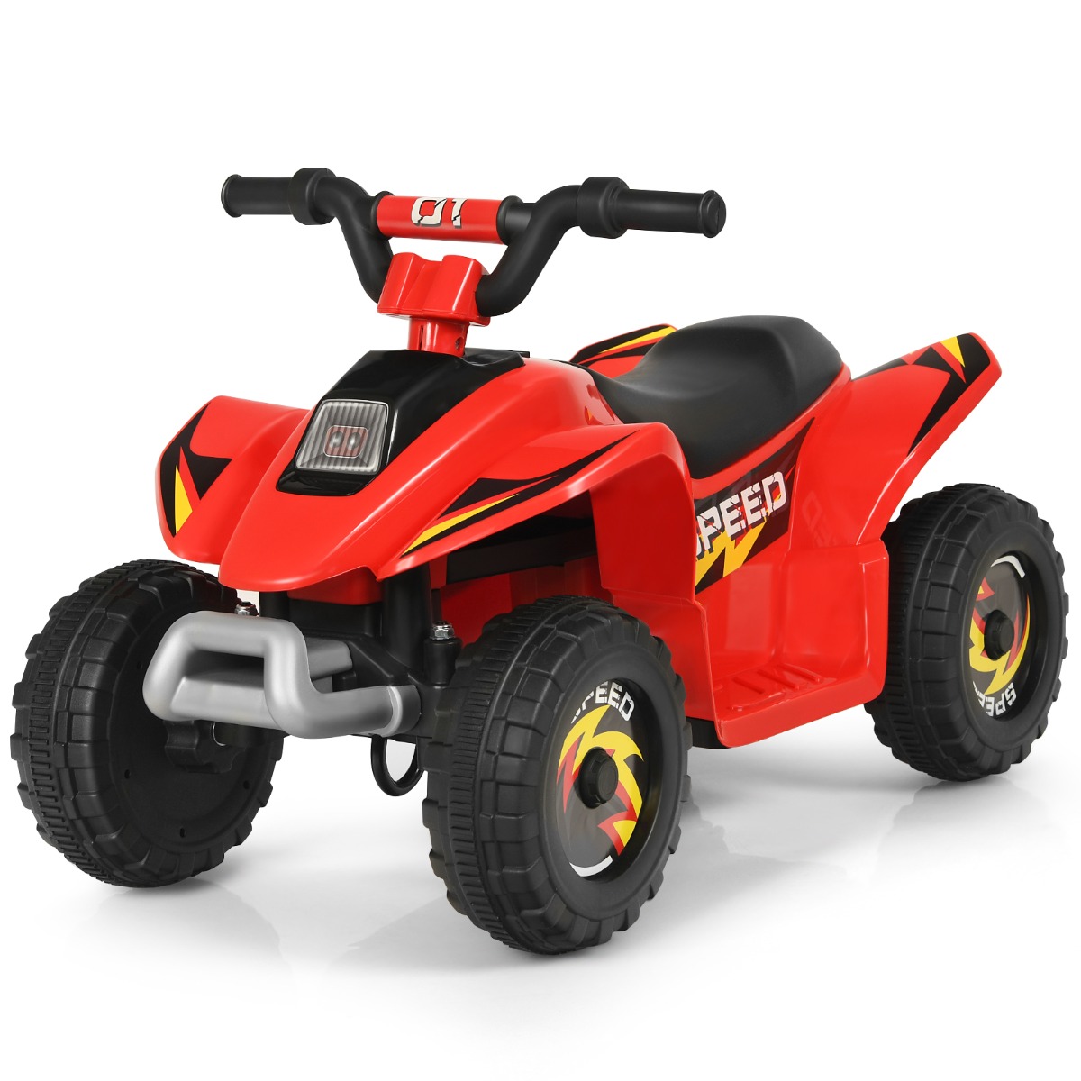 6 V akuga laste elektri-quad ja mini maastur väikelastele (73 x 40 x 44,5 cm), punane