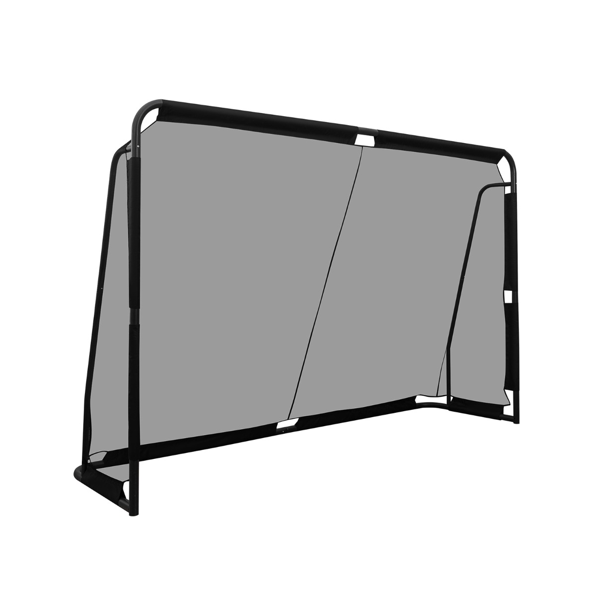 300x200 cm jalkapallomaali, jalkapalloverkko metallirungolla, vedenkestävä PE-verkko, 8 tappia, lukituspainikejärjestelmä