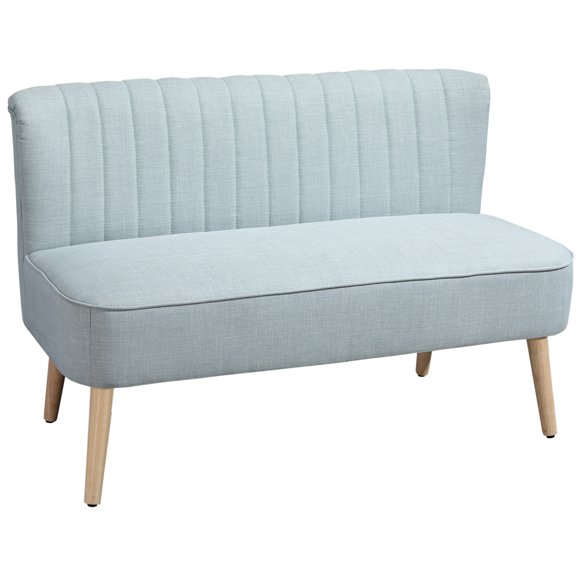 2-istuttava sohva, pehmeä verhoilu, helppohoitoinen päällinen, jopa 220 kg, 117 x 56,5 x 77 cm, vaaleanvihreä
